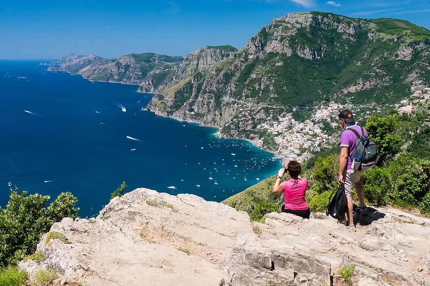 The Path of the Gods is a beautiful cliffside hike from Sorrento.