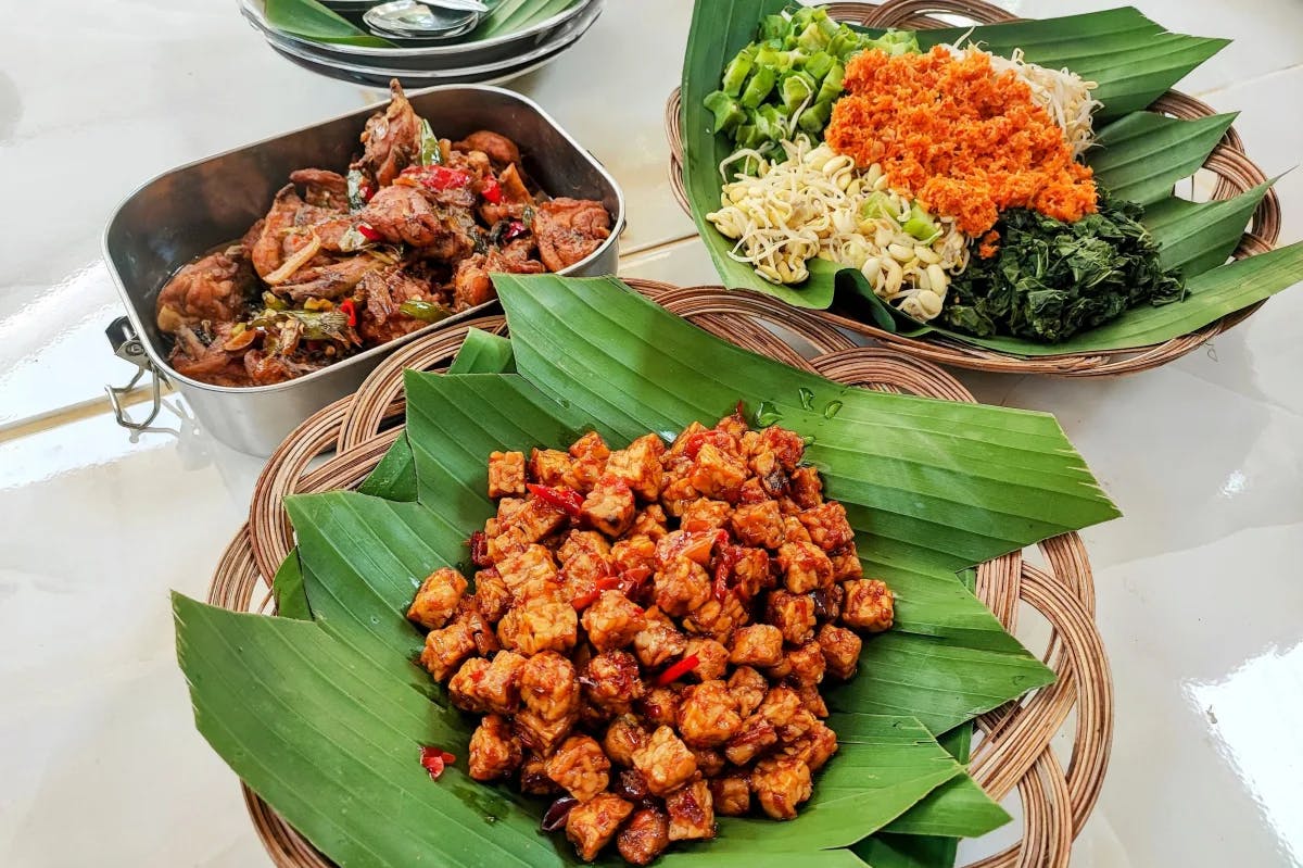Local food of Lombok blending traditional Indonesian flavors.