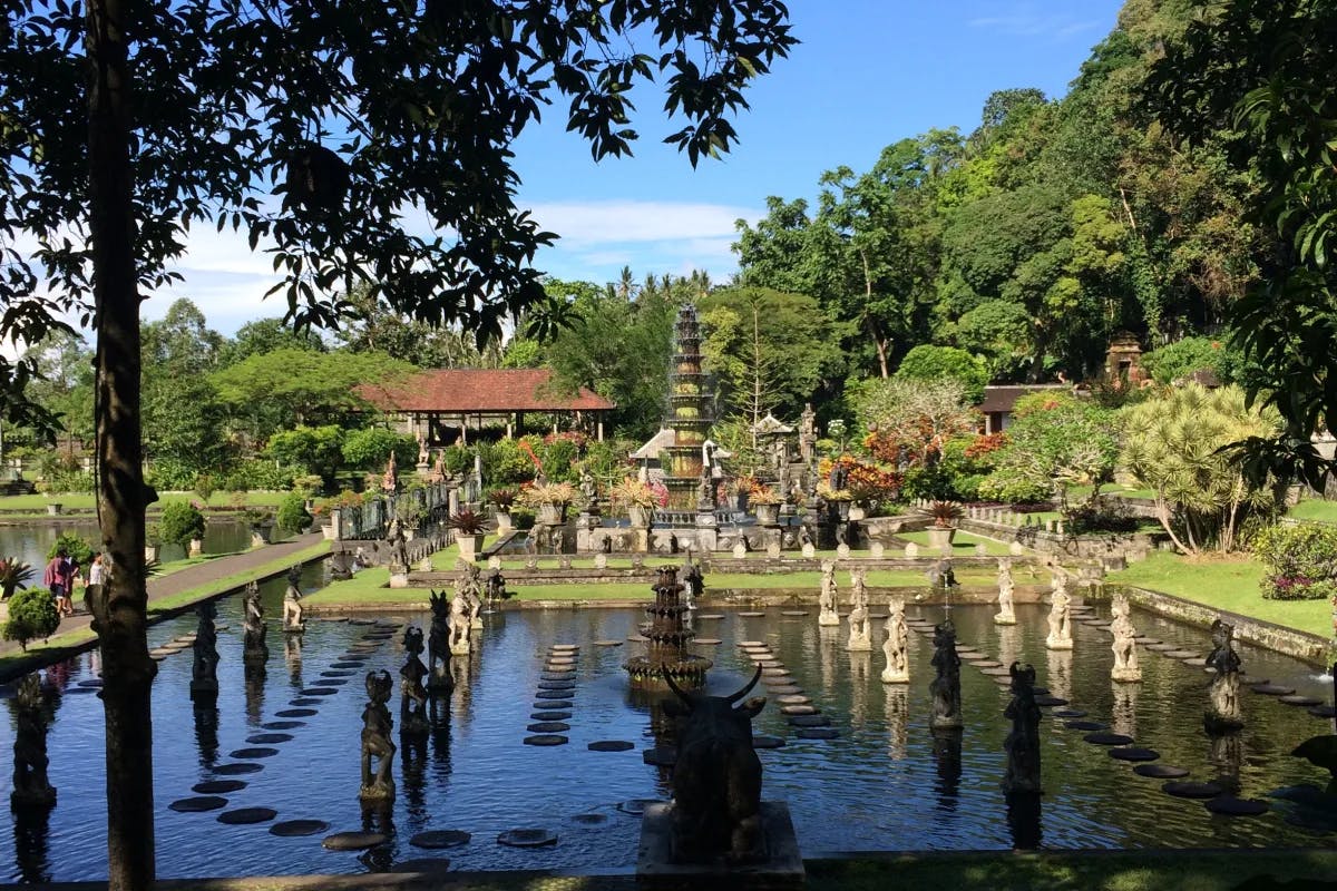 A tropical park in Bali