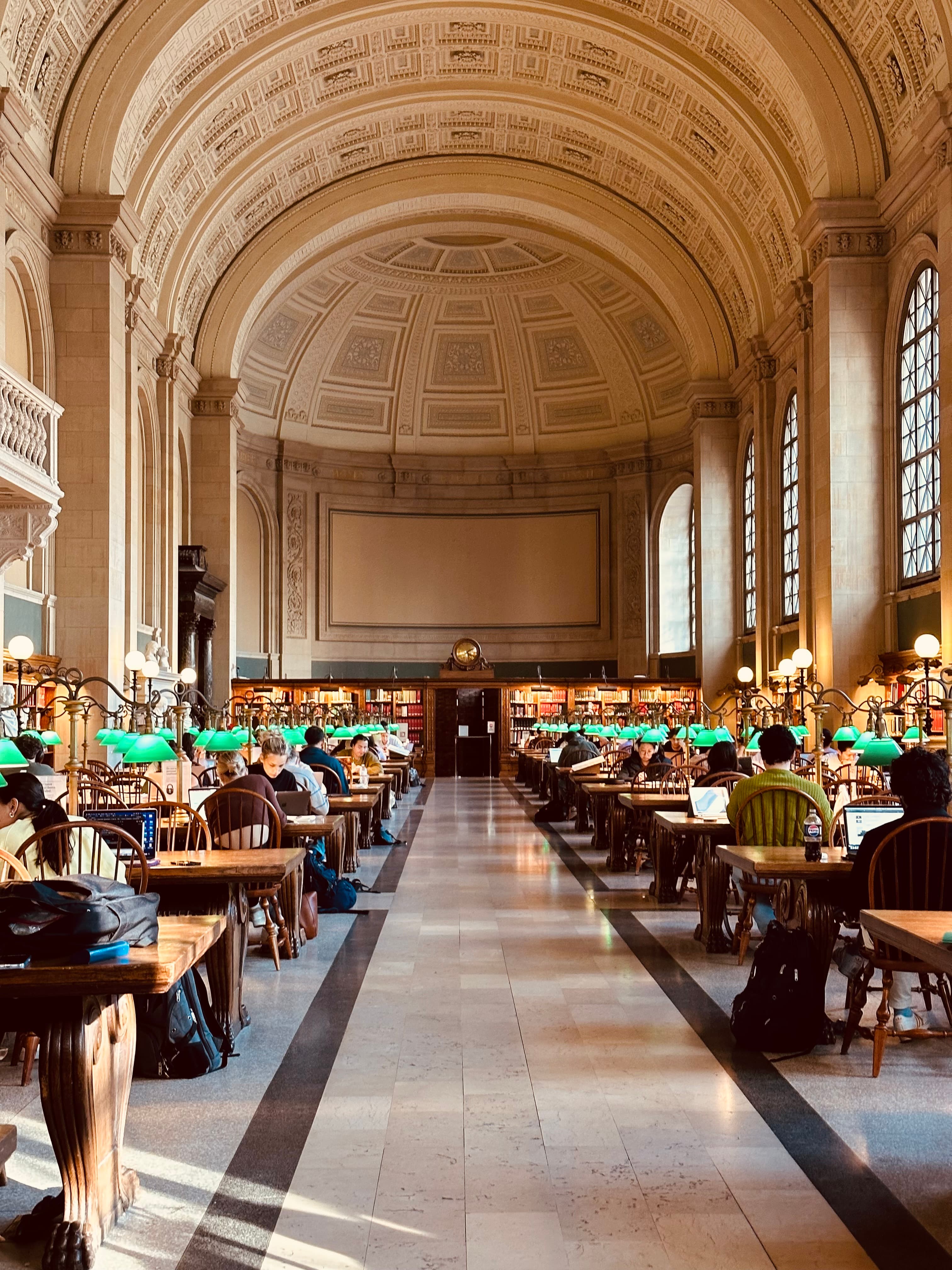 Views from inside a historical building.