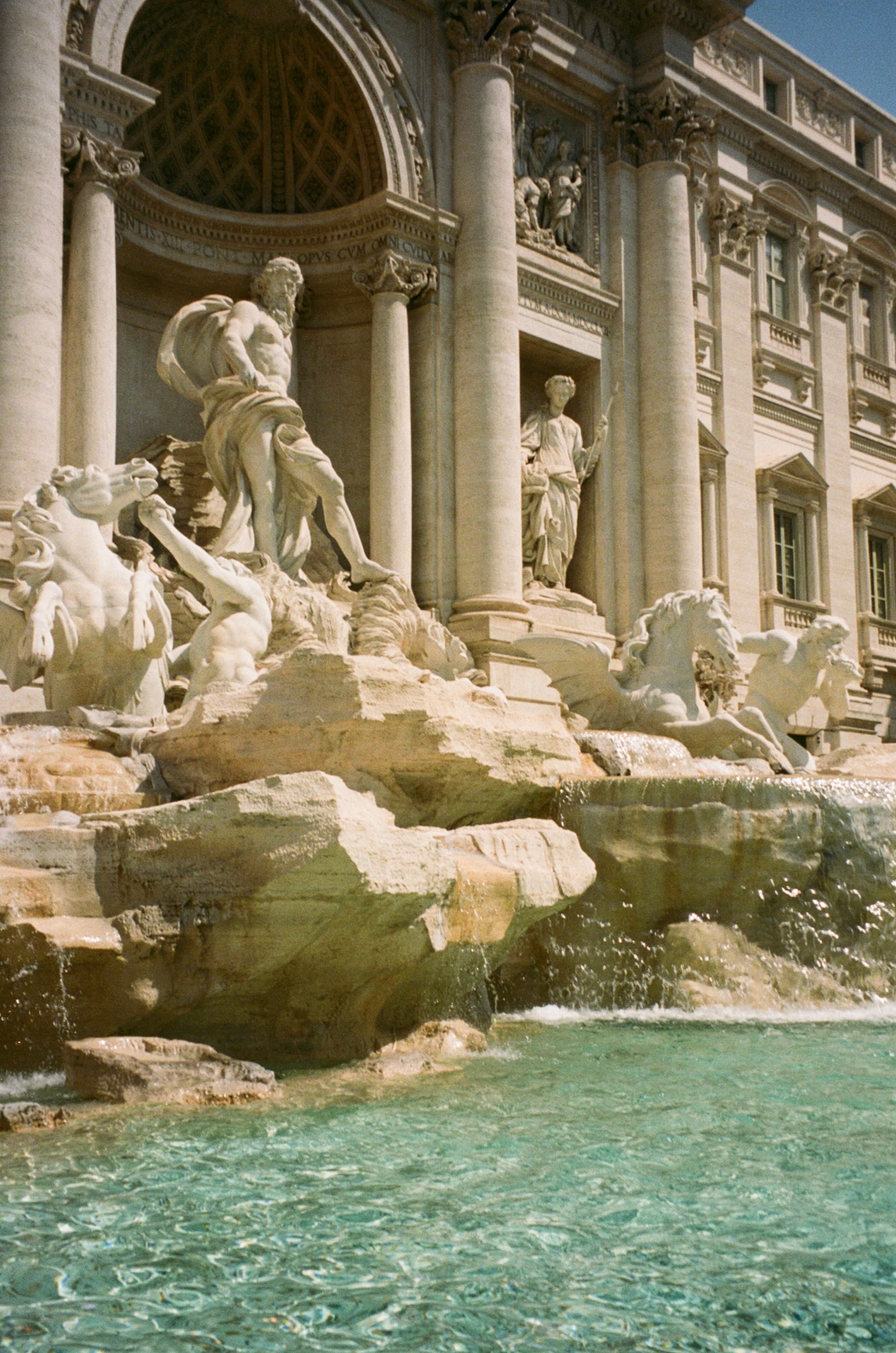 Trevi Fountain during the day