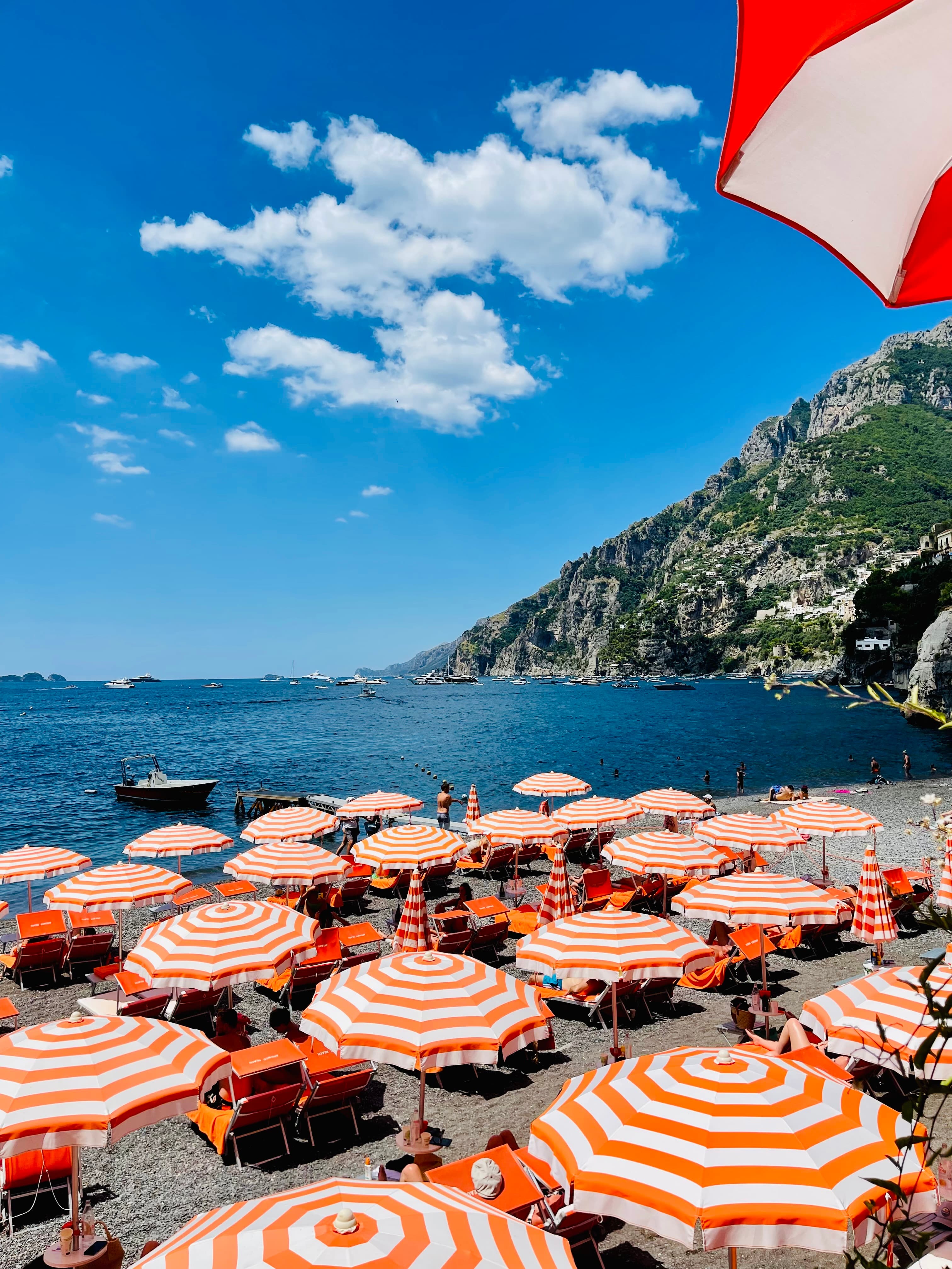Umbrellas on the beach.