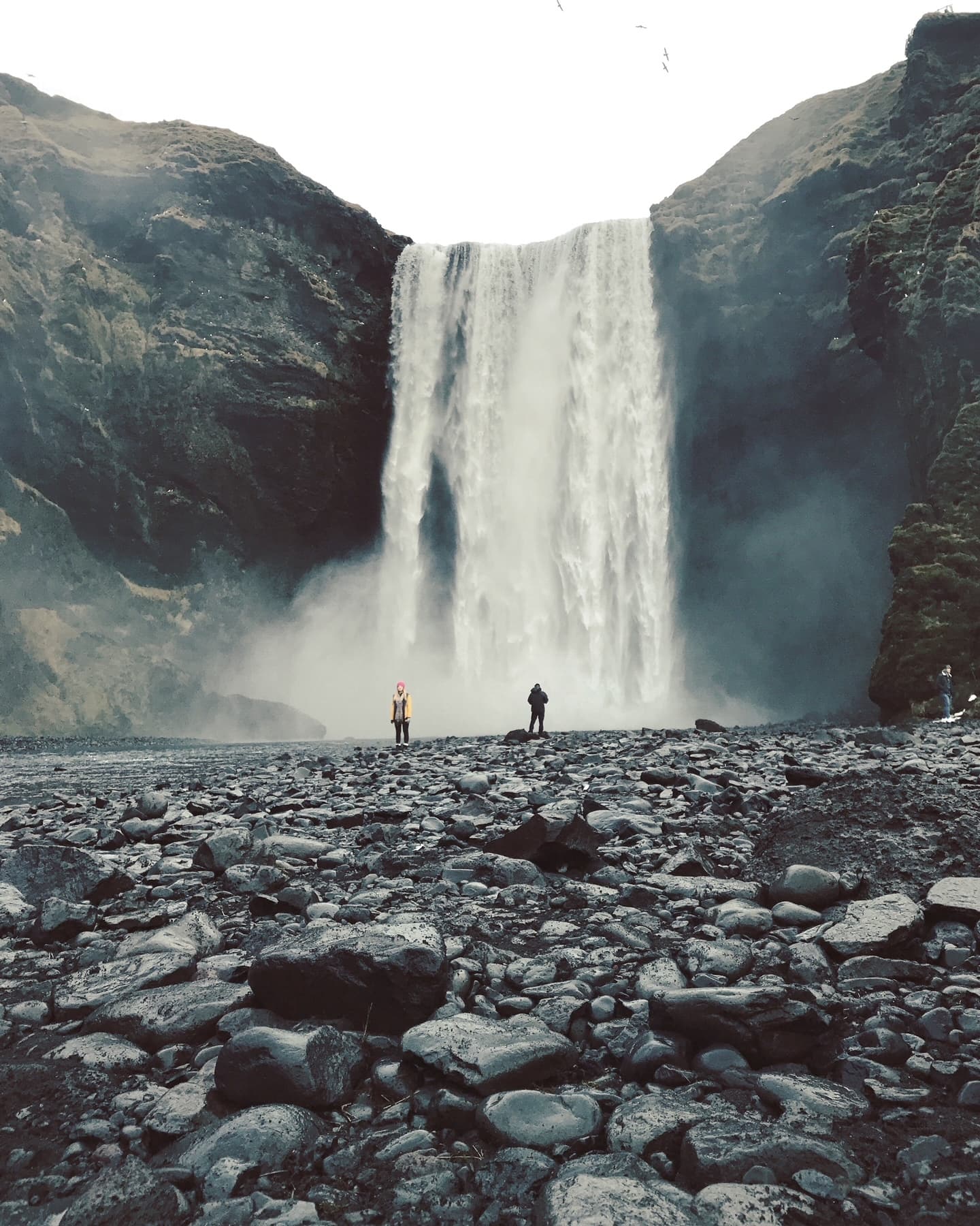 Waterfall in Iceland.