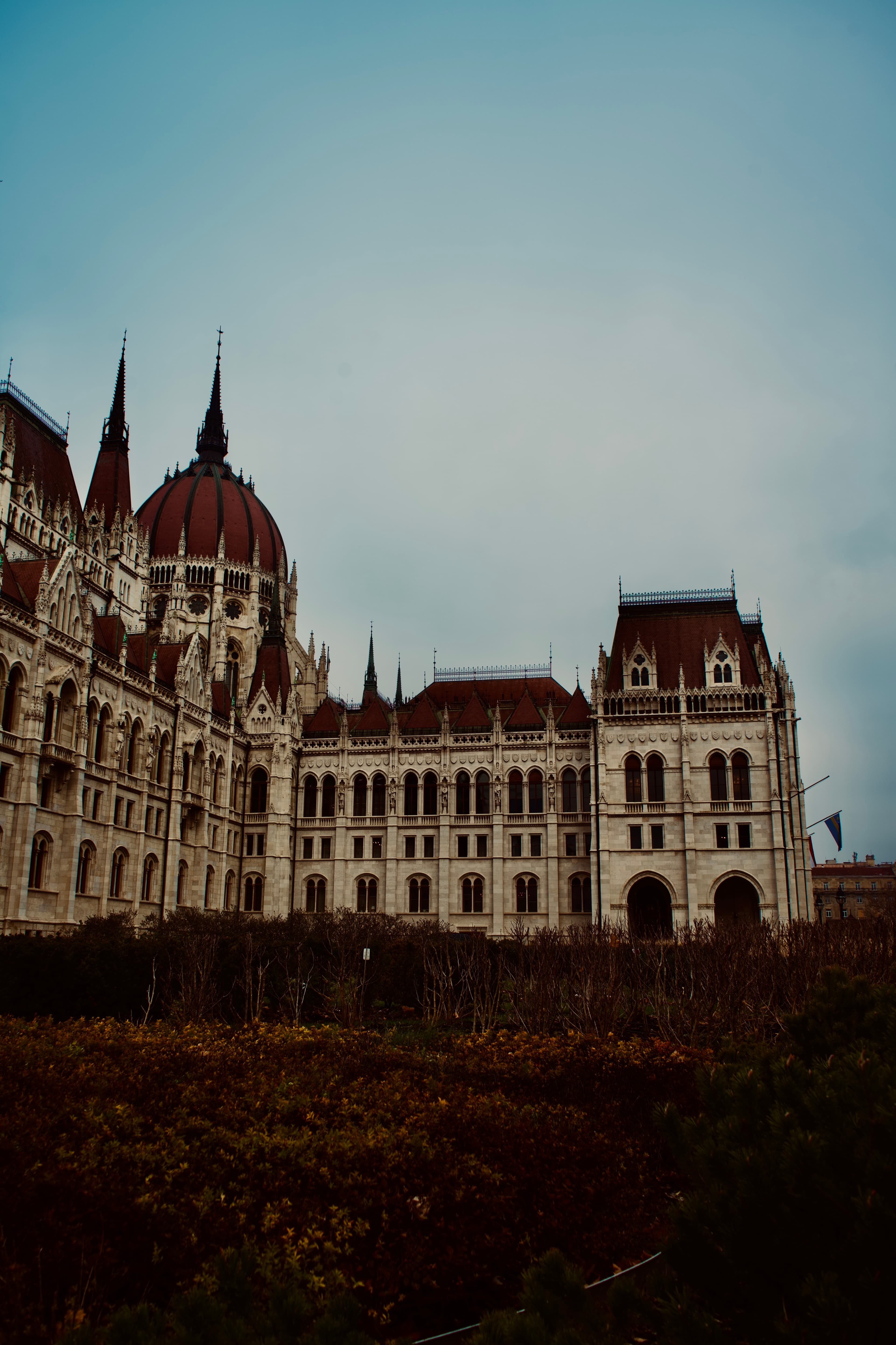 An old European building. 