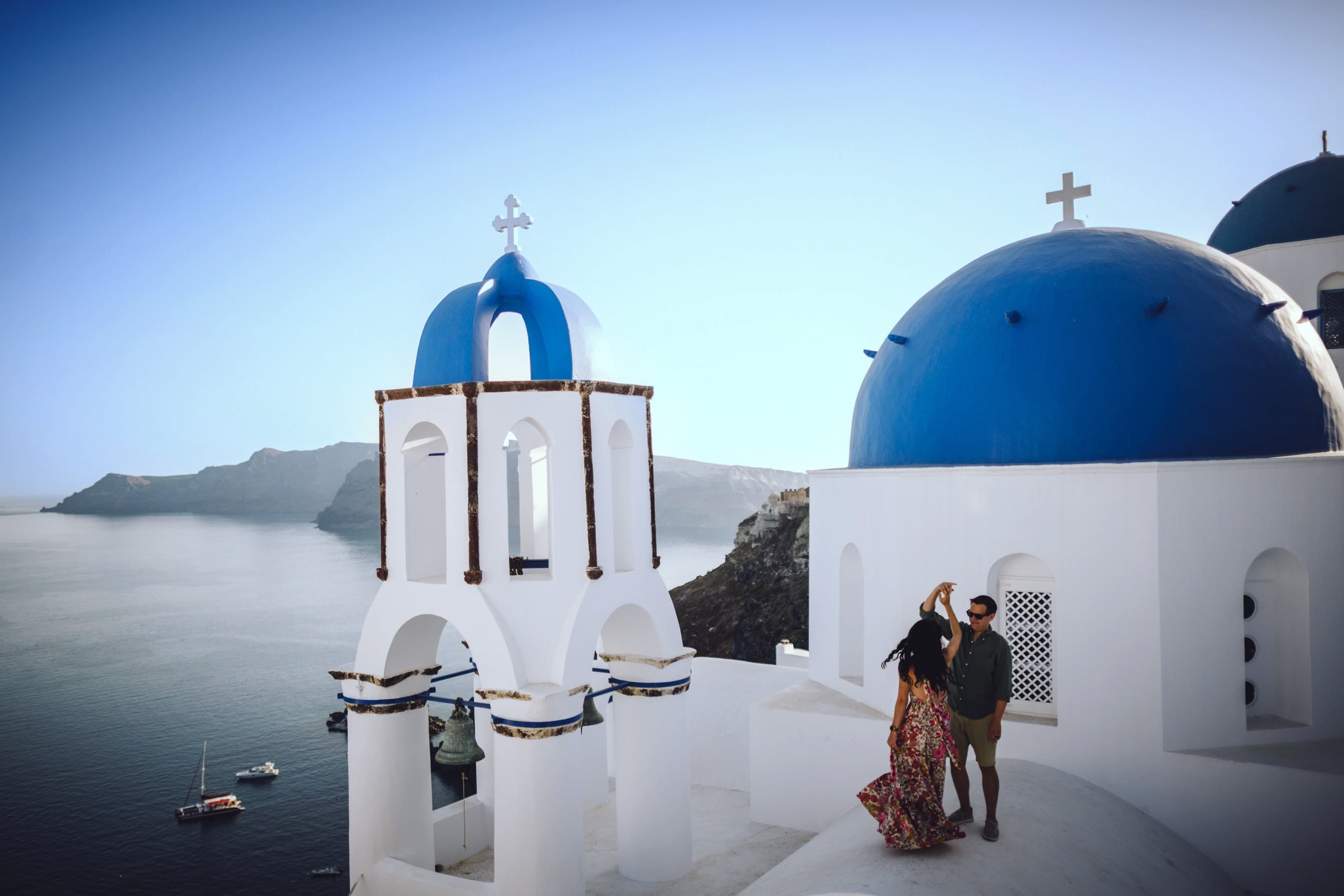 Santorini in the sun.