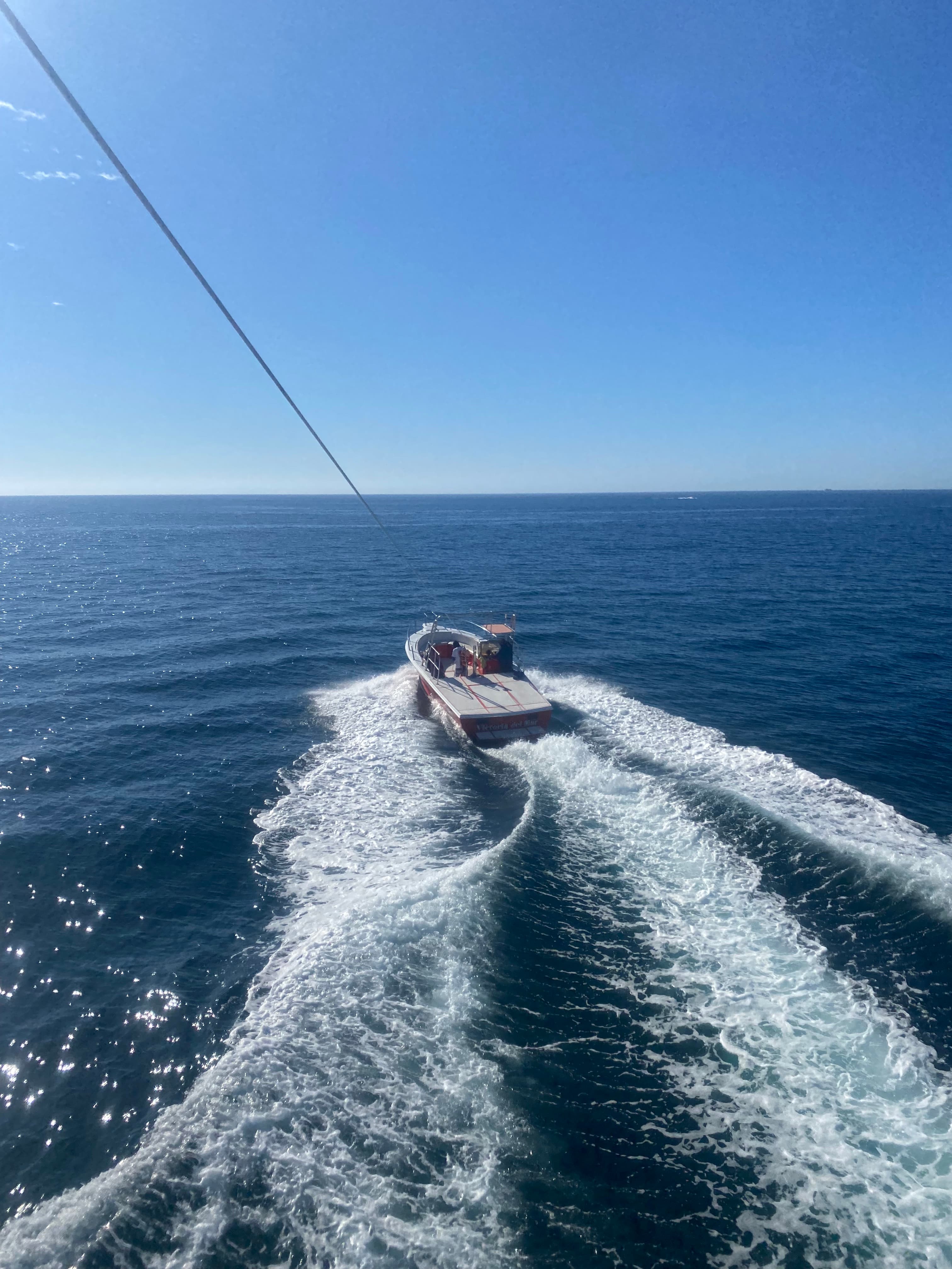 Speed boat on the sea.