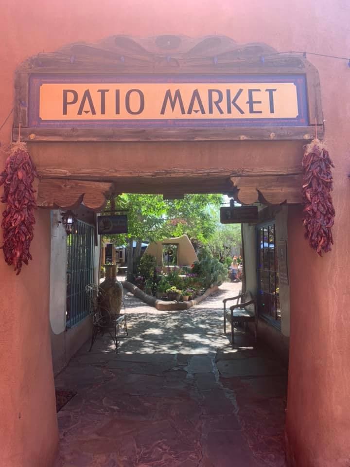 Patio market in Albuquerque.