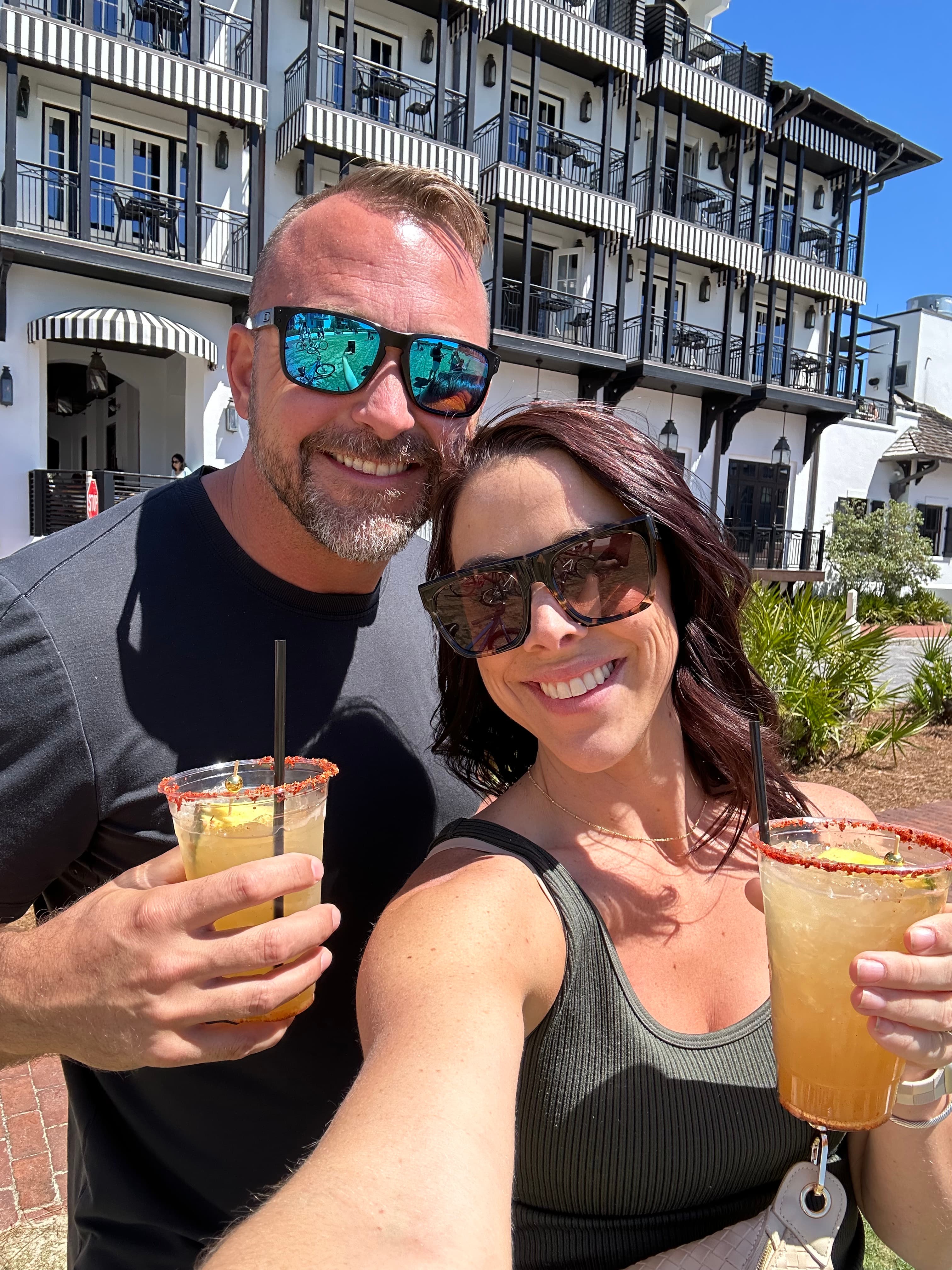 Cocktails in the sun.