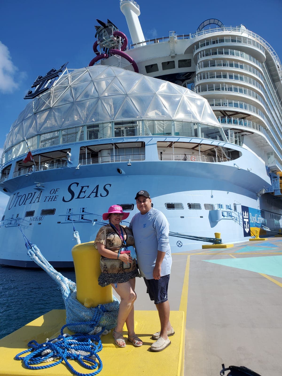 Advisor and partner on the deck of a cruise ship on a sunny day