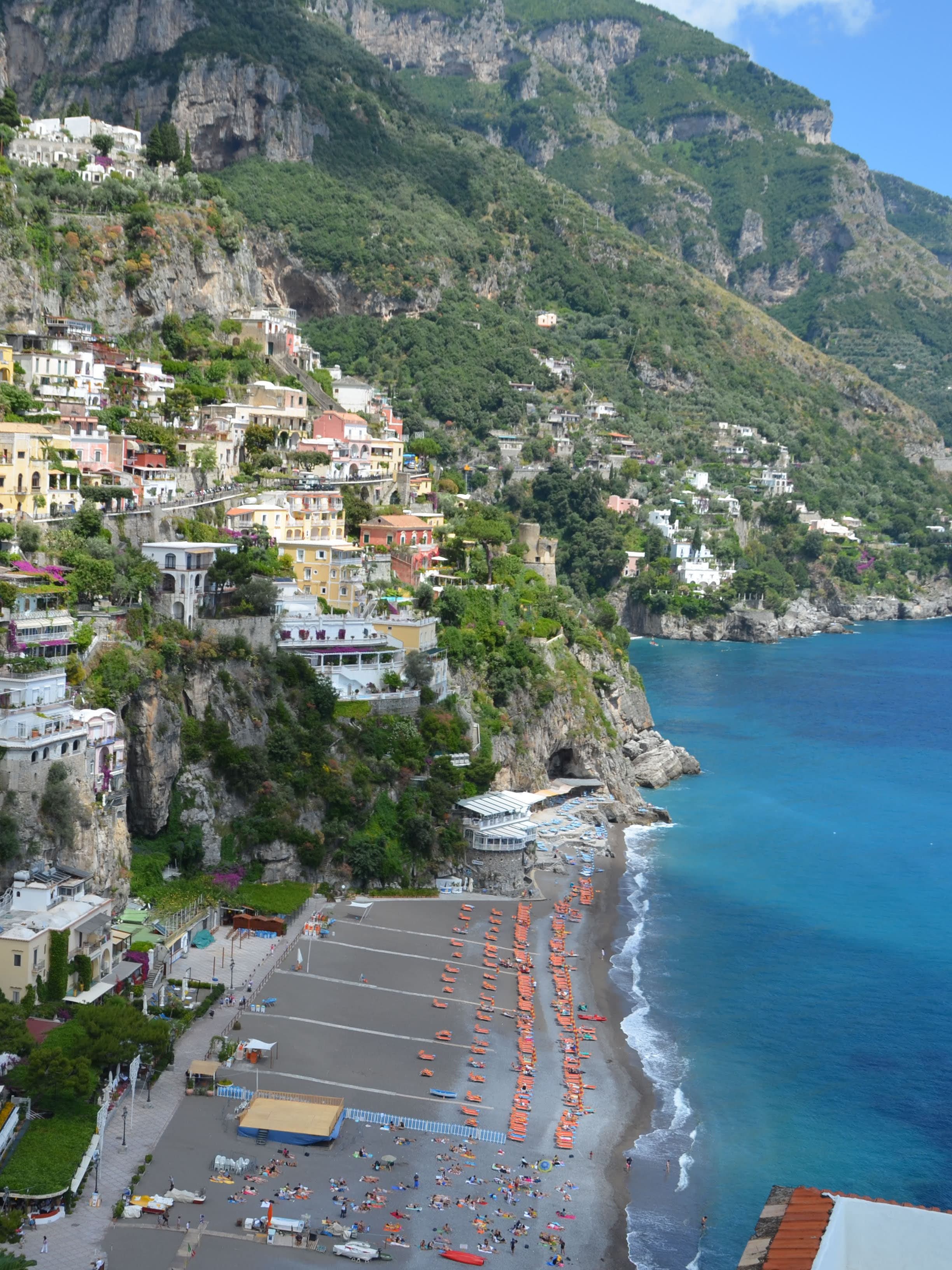 Views of Positano.
