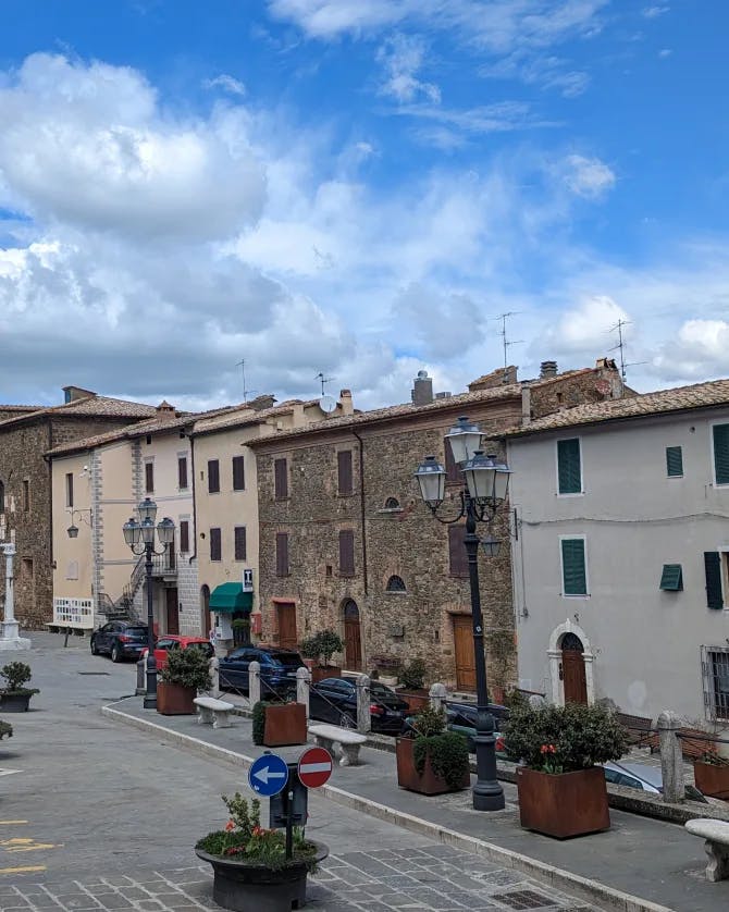 View of Montalcino, Italy
