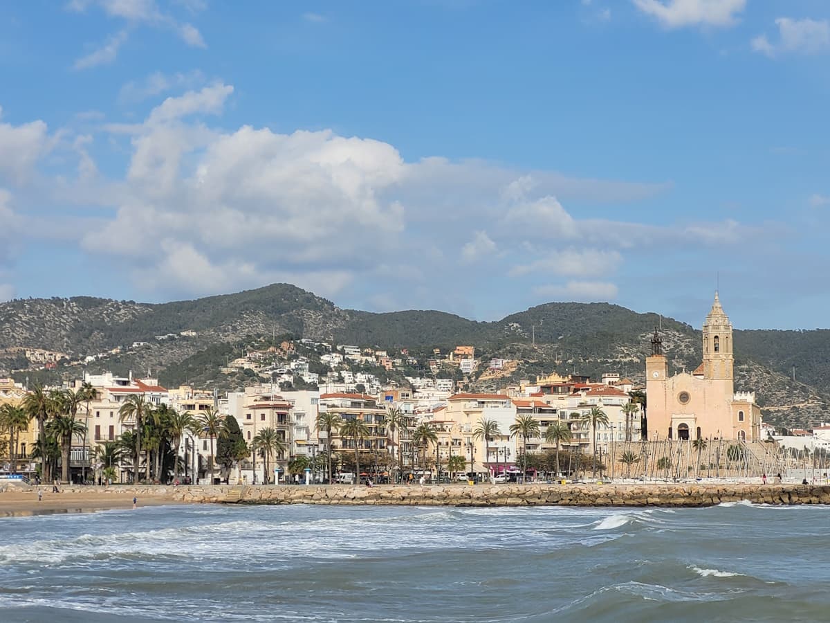 View of Sitges from the river