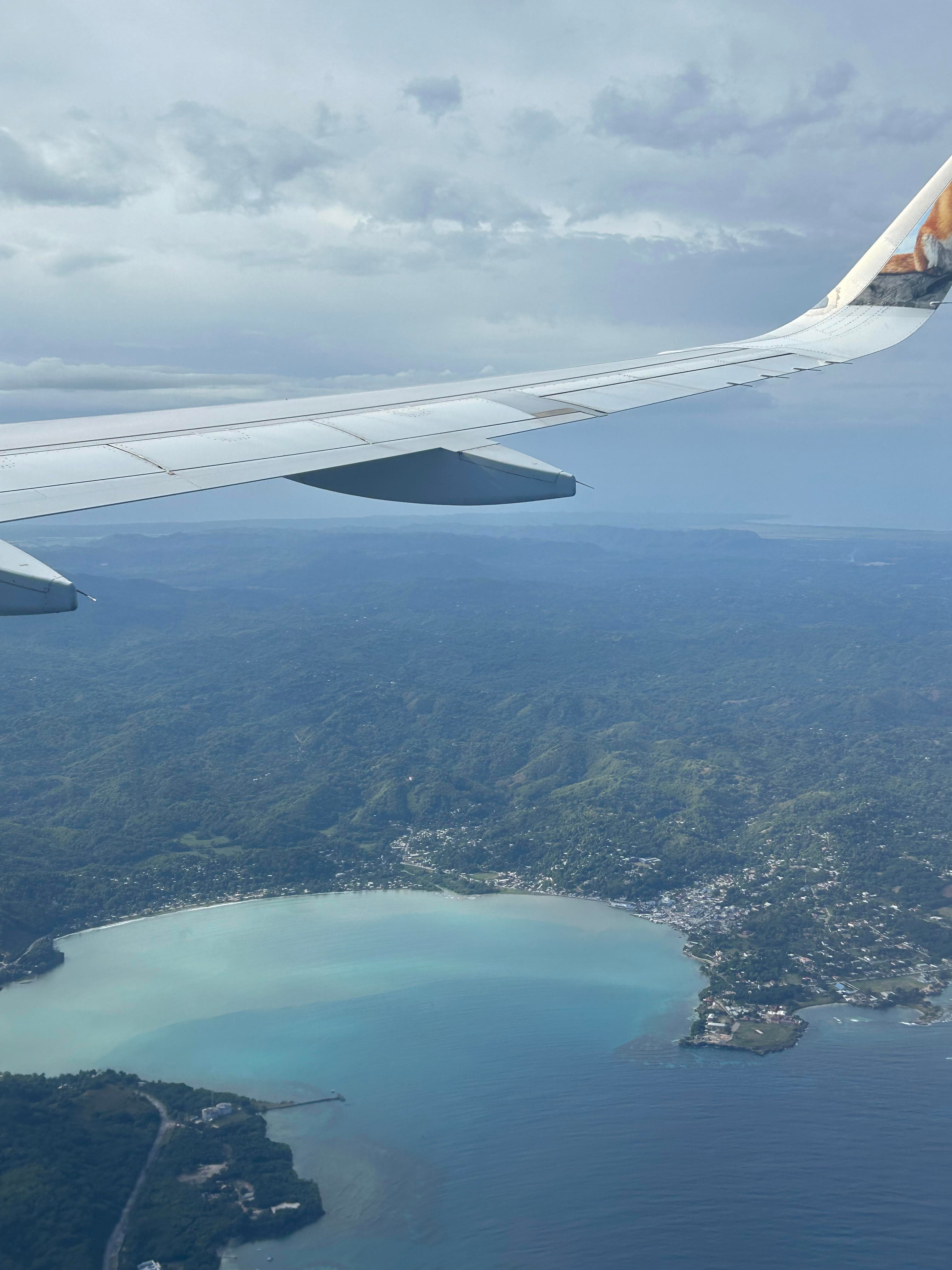 view from the plane window