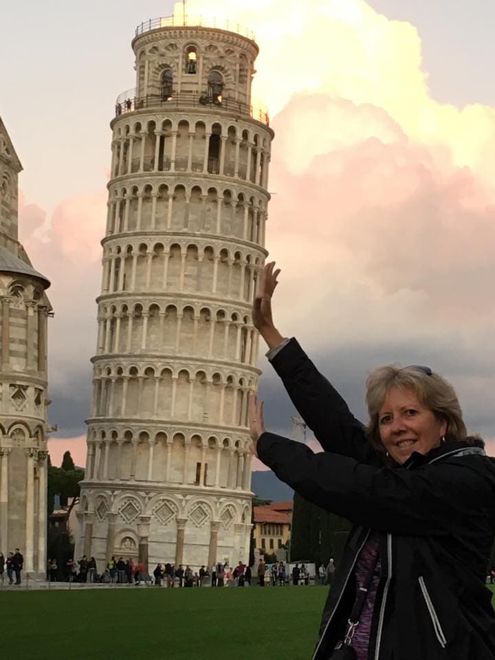 Picture of Kath at Leaning Tower of Pisa