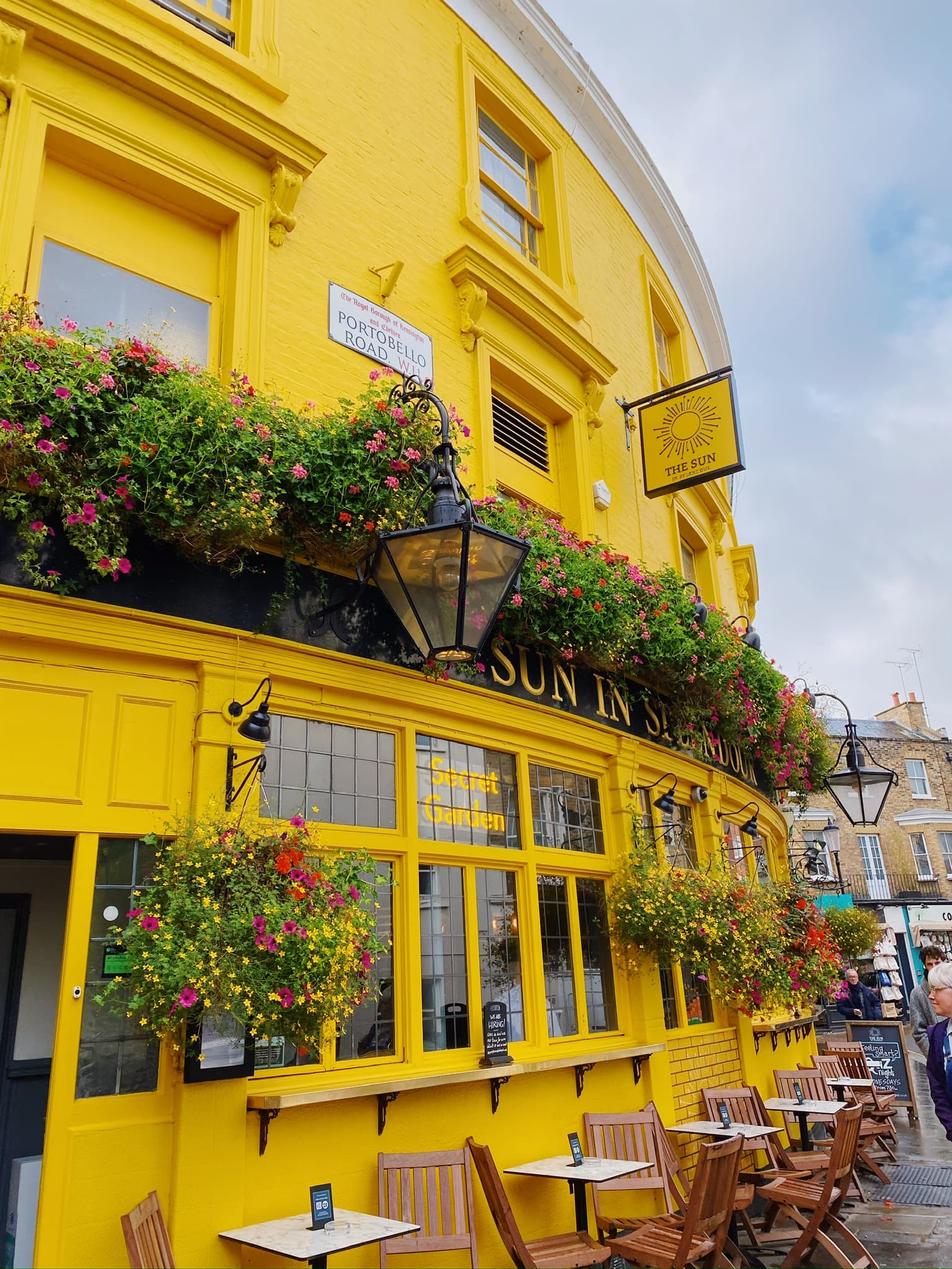 yellow building in street