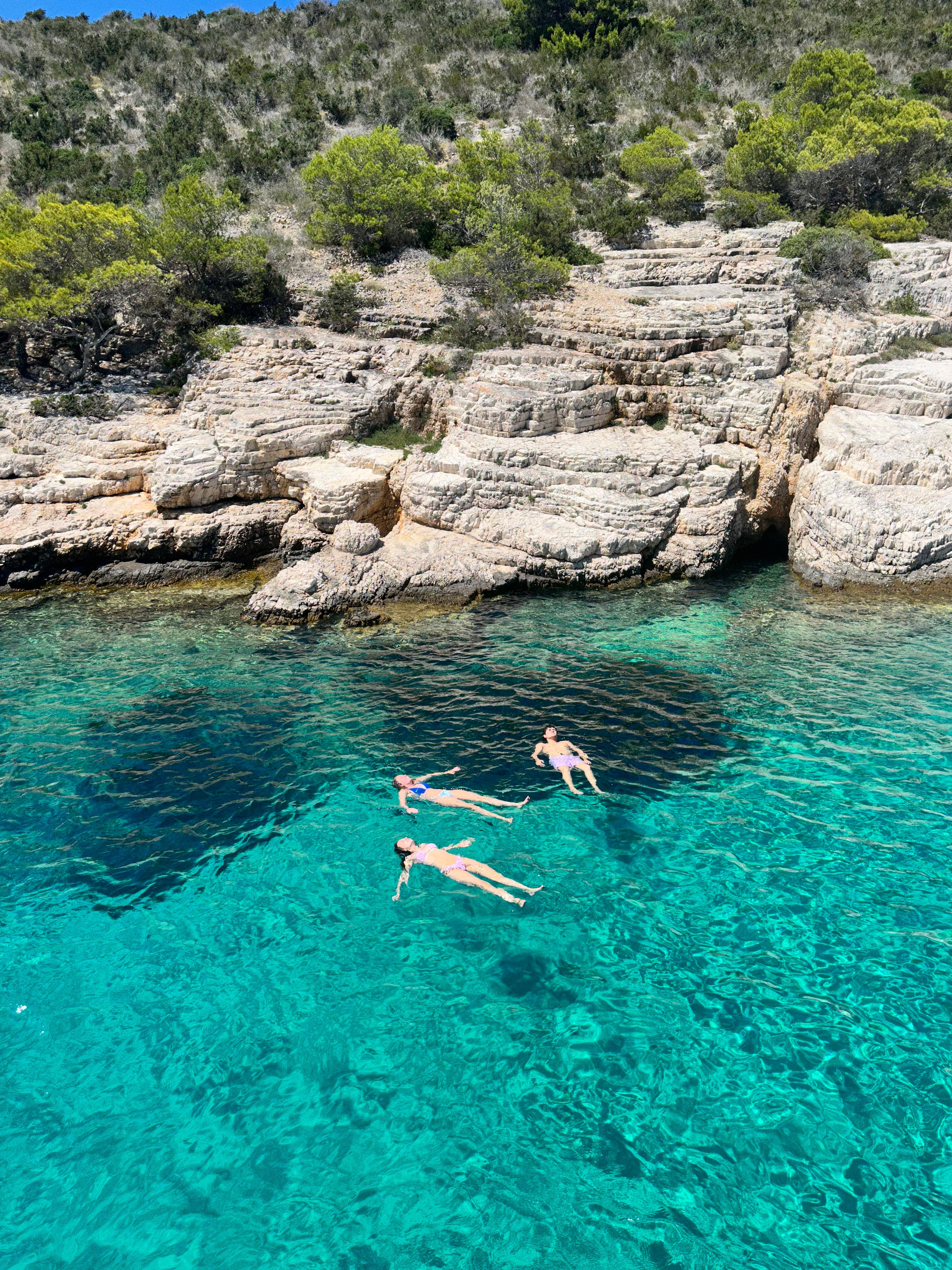 mary swimming in ocean