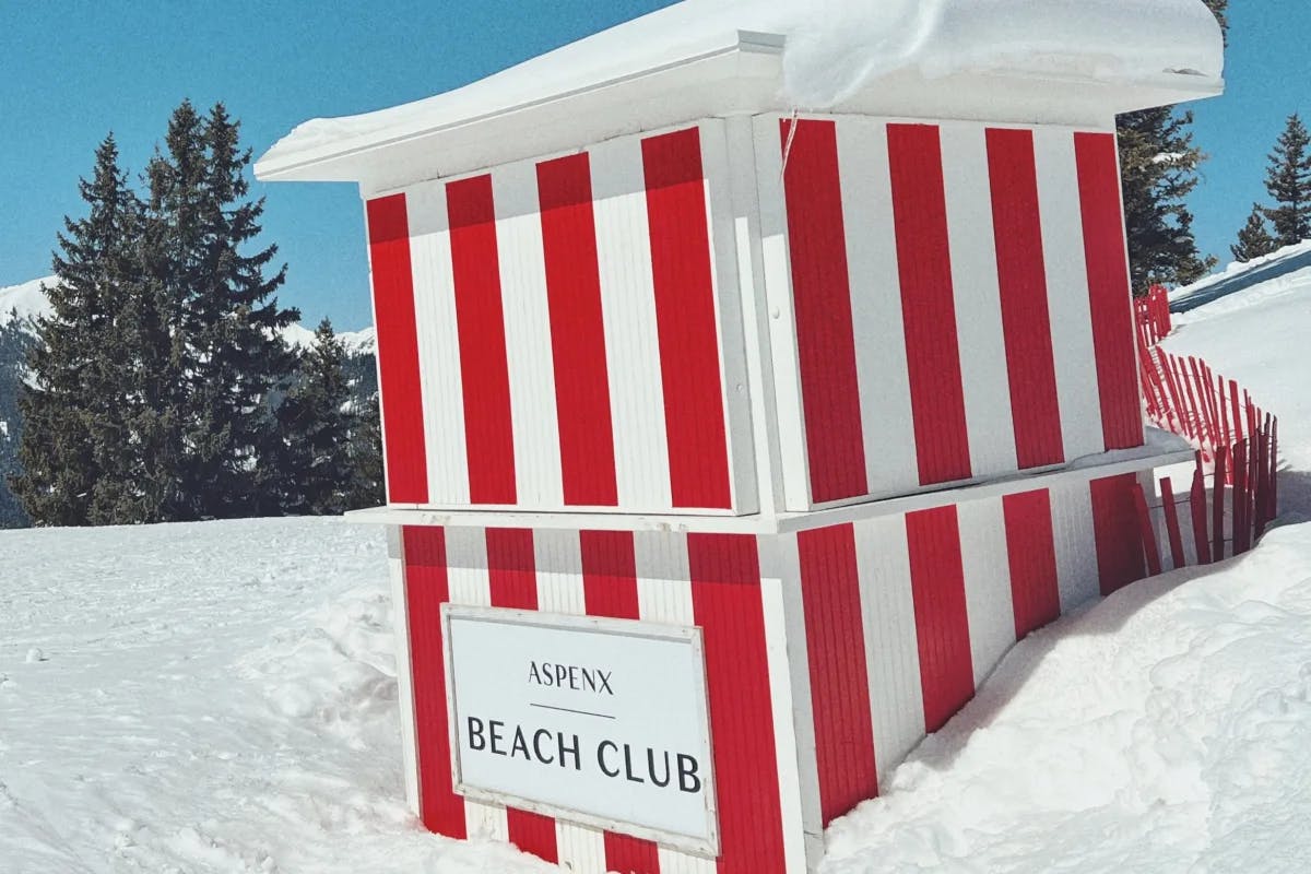 Red and white stripes is the theme of Aspenx Beach Club where it offers a lot of things to do.