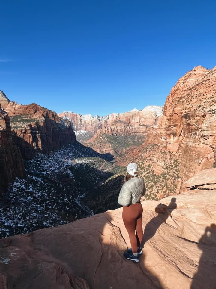 Travel advisor posing in a dried-out region