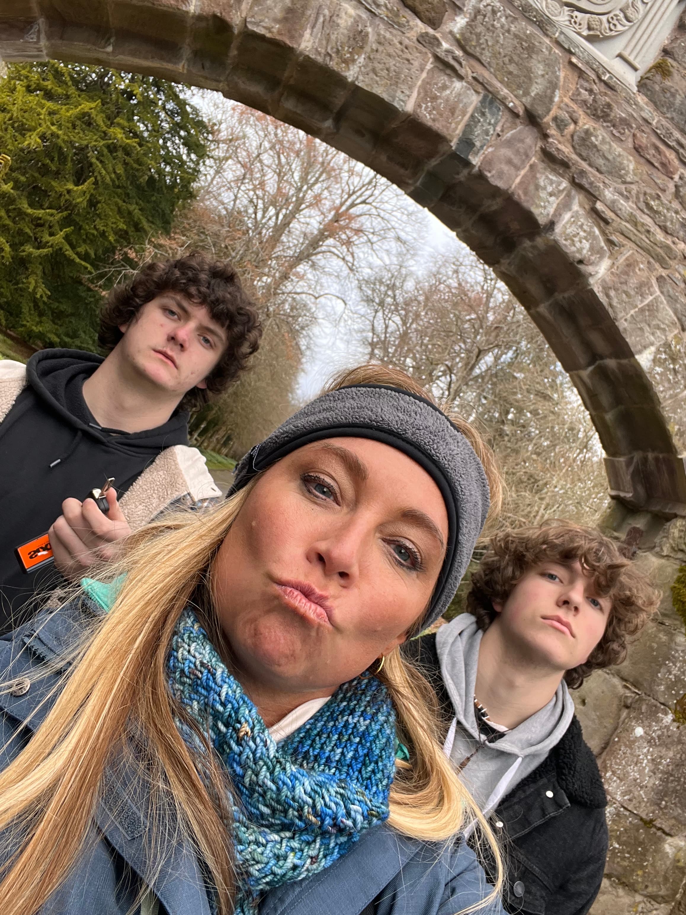 Picture of Tamara under the bridge with friends