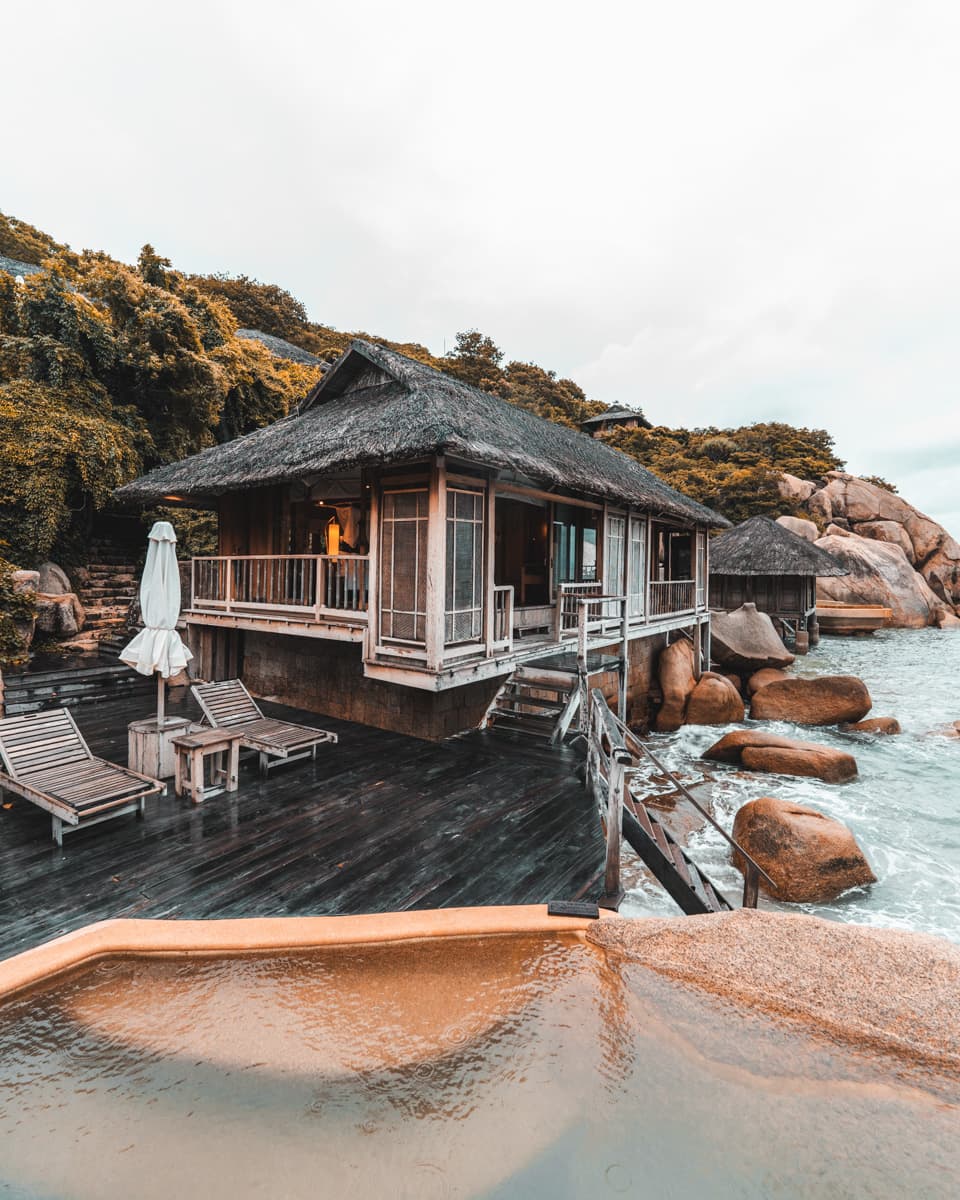 A cabin by the sea
