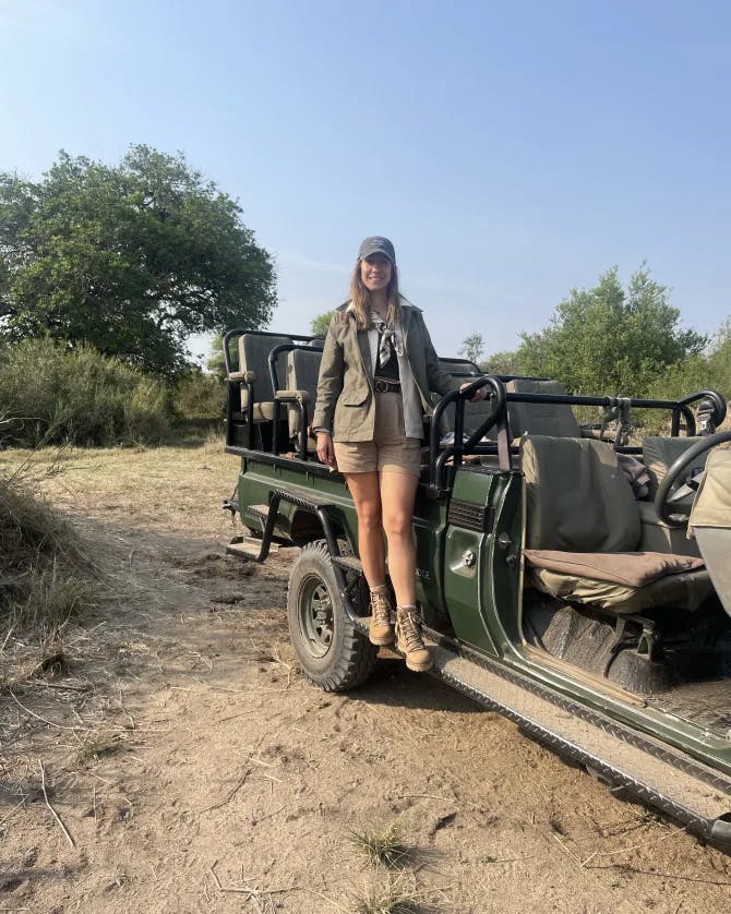 On a safari tour
