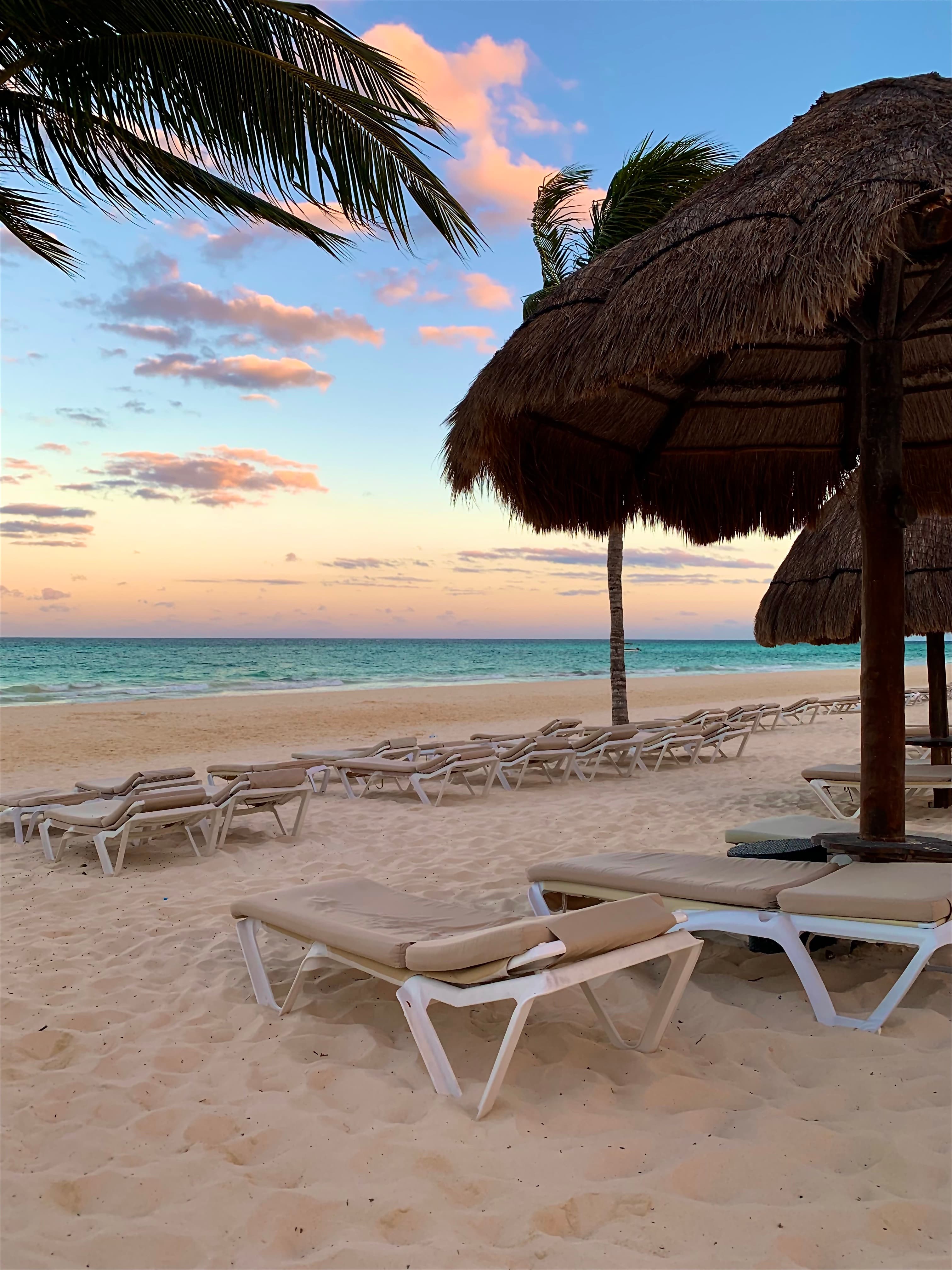Private beach of a luxury resort