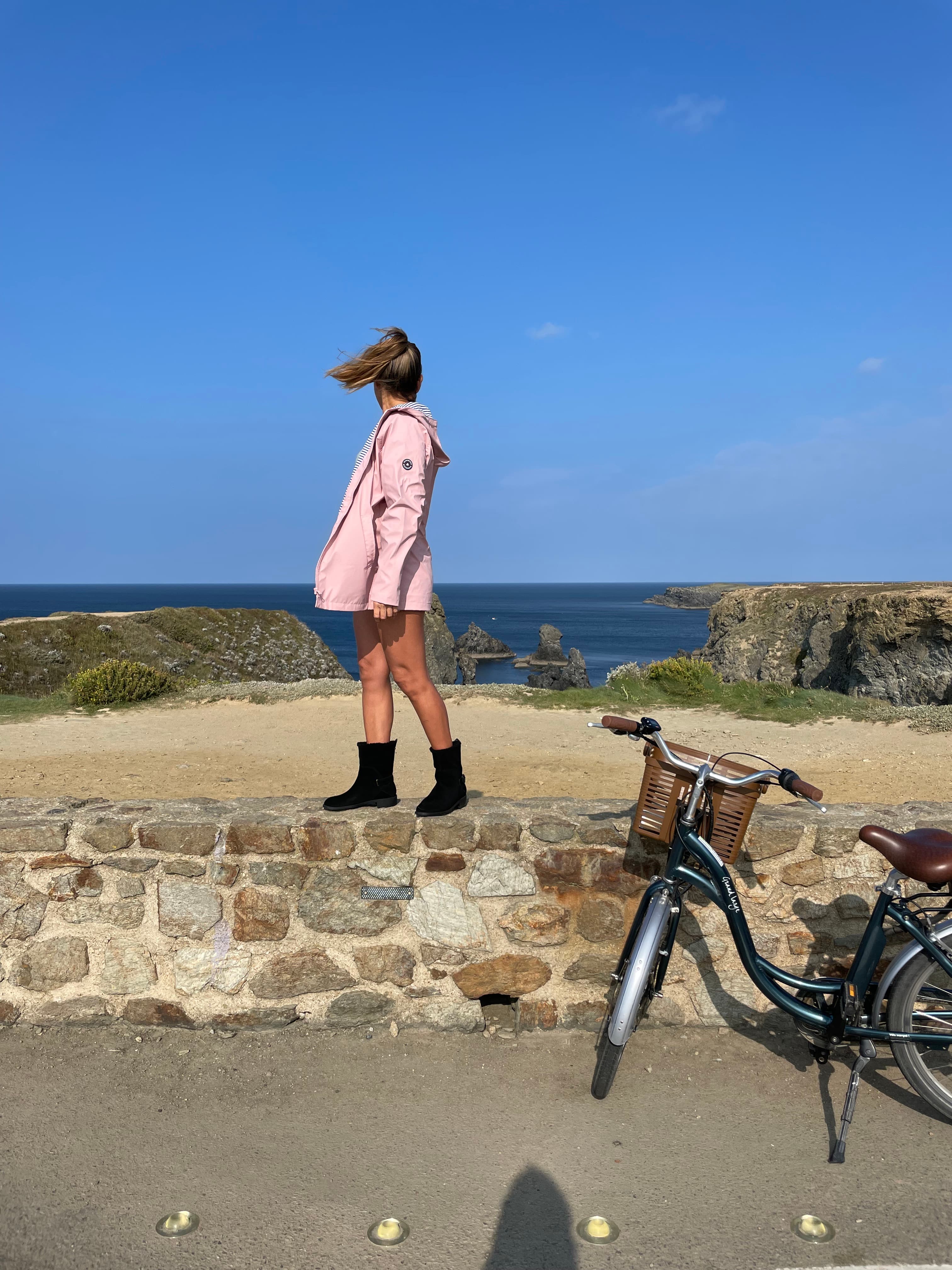 Picture of Julissa wearing pink coat