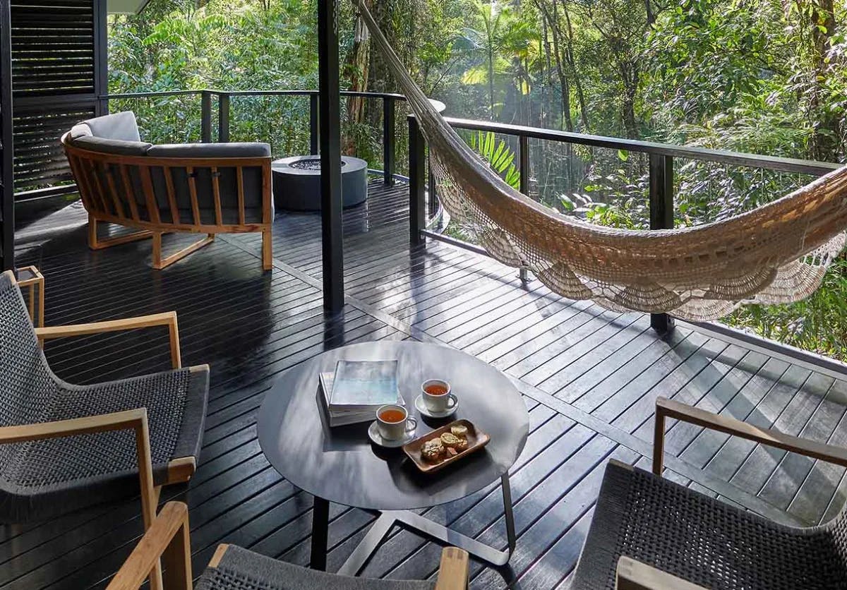 Hotel room in the rainforest