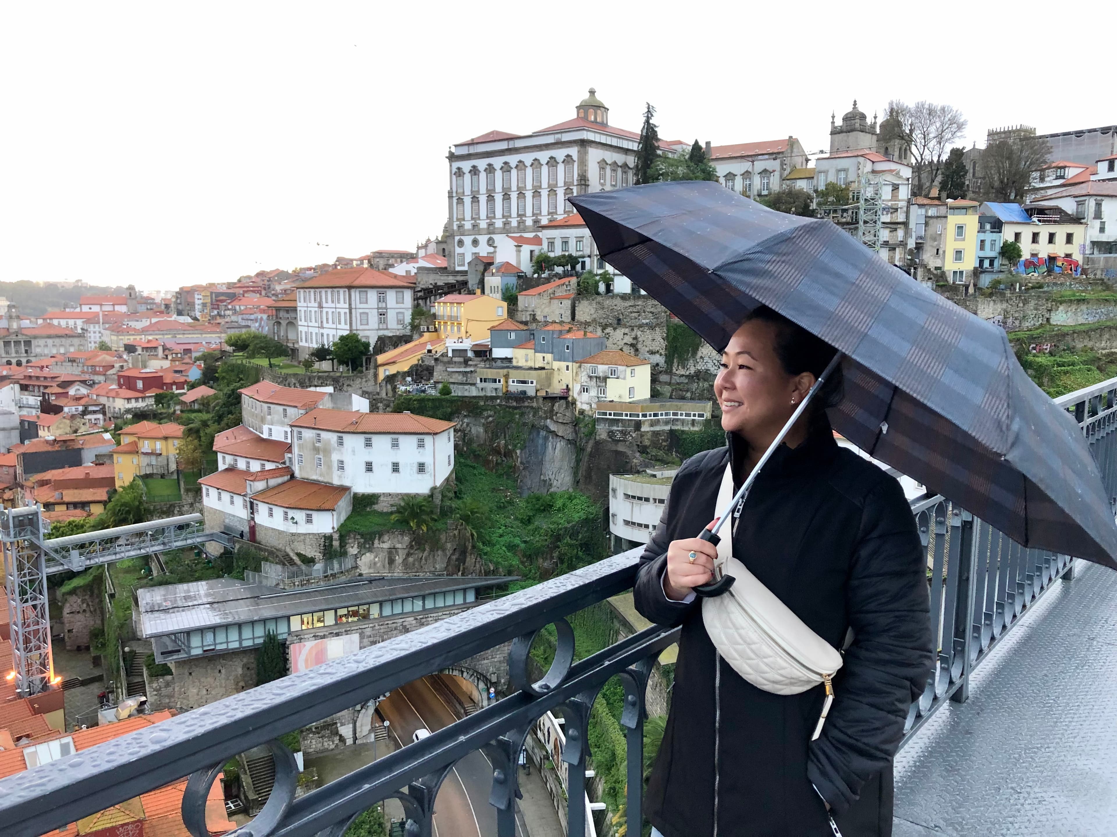 Picture of Brittany with a umbrella