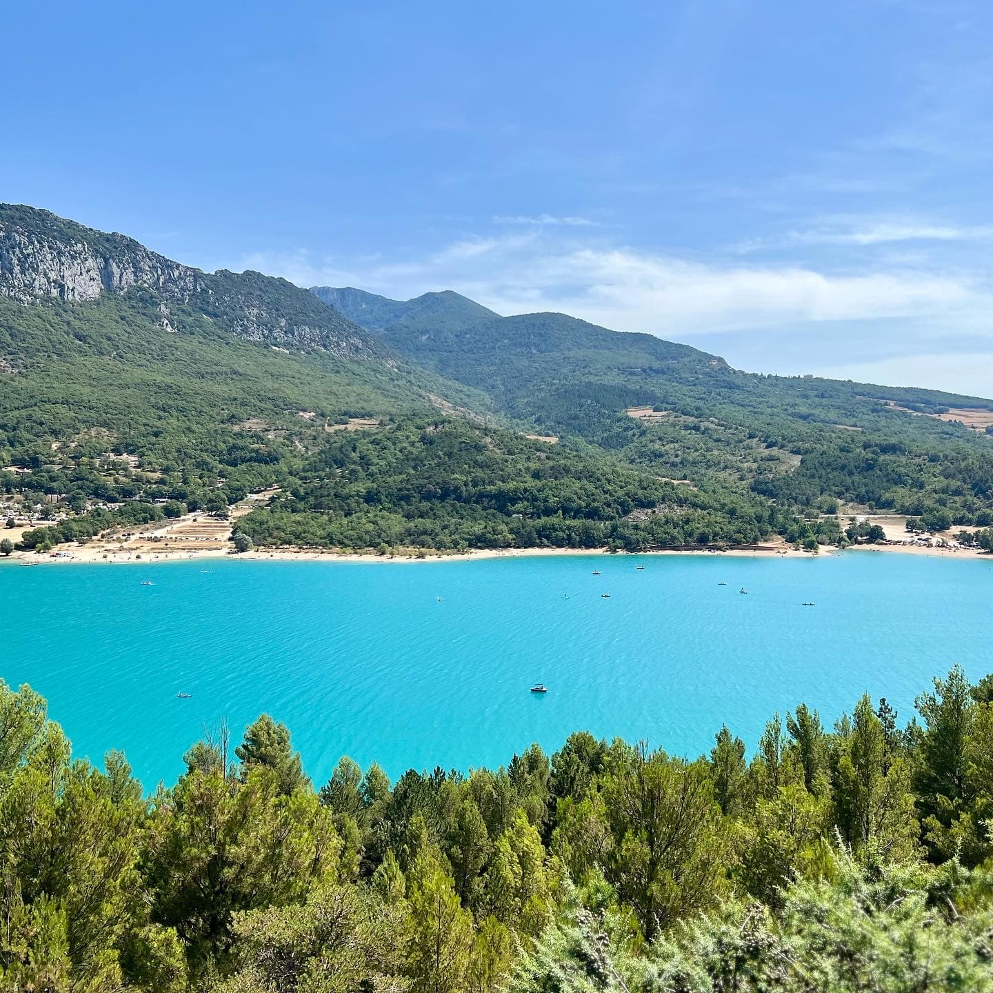 An aerial view of the sea in the daytime.