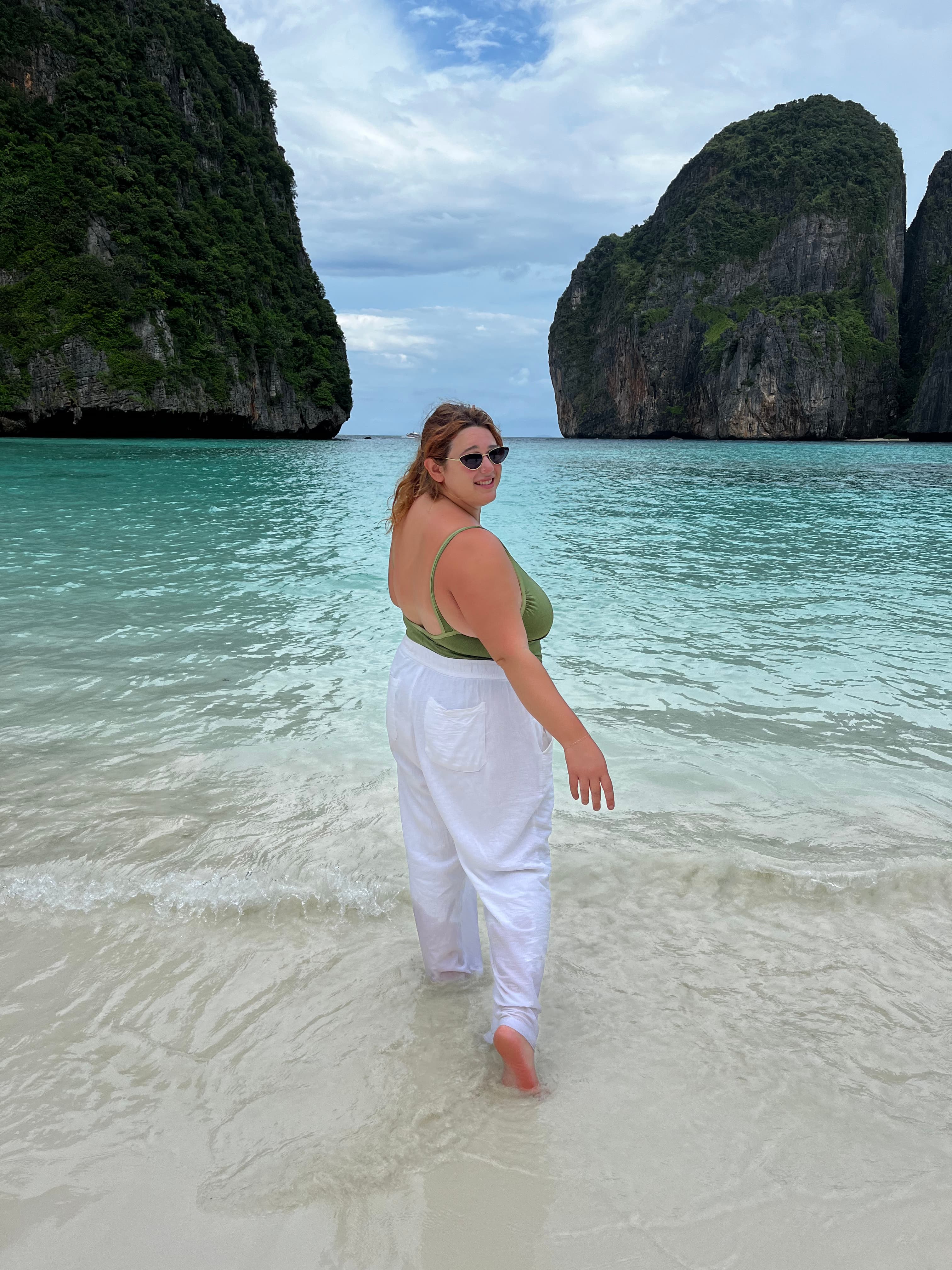 Walking into the sea