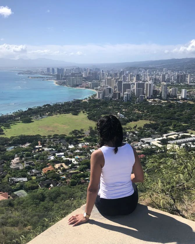 Picture of Sadia at Diamond Head State Monument park