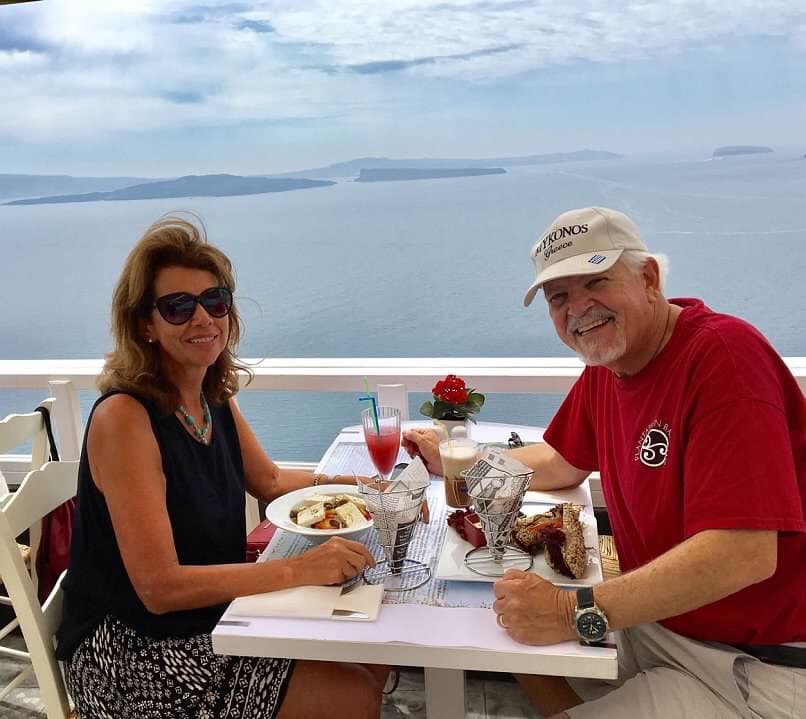 Having food with a view