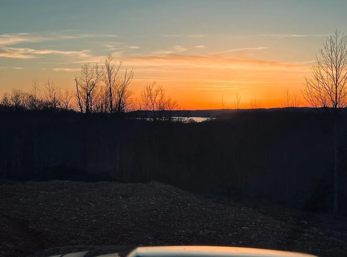 Sunset Photo- Waverly TN, view of Kentucky Lake at Sunset. 