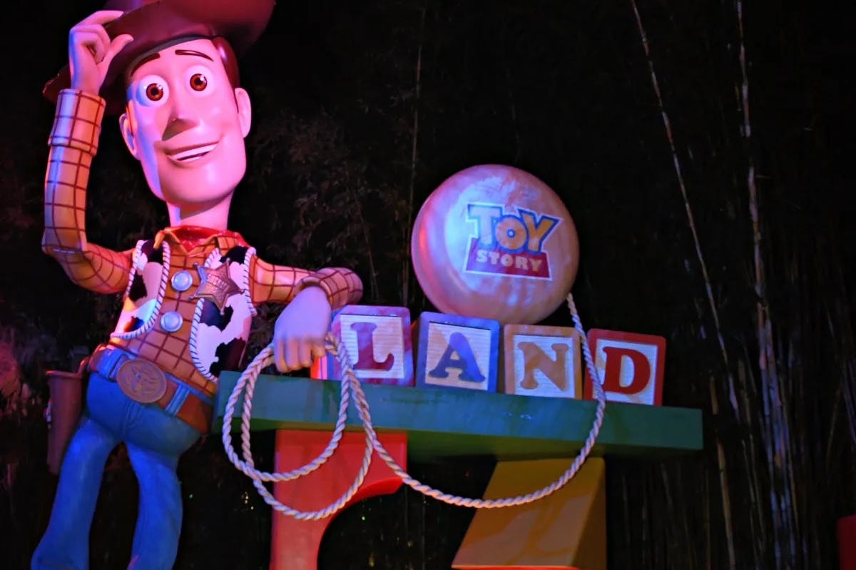 Hollywood Studios' theme park features Toy Story Land.