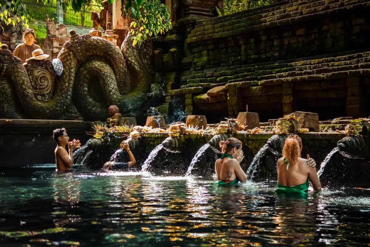 Tirta Empul Temple is a sacred Balinese Hindu water temple renowned for its purification pools.
