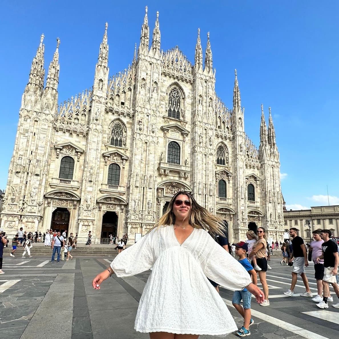 Picture of Sofia at Duomo di Milano