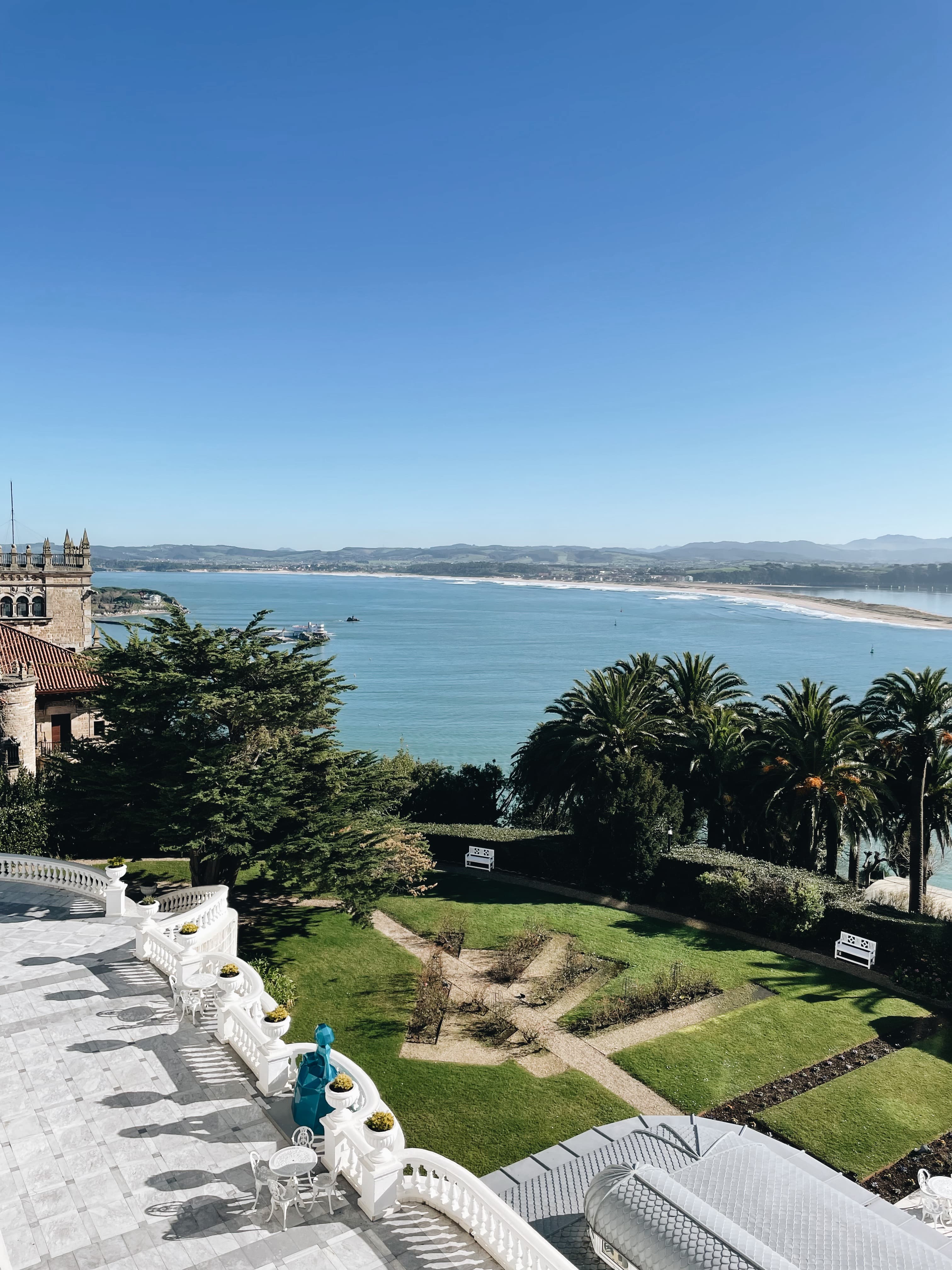 View of the sea from the hotel