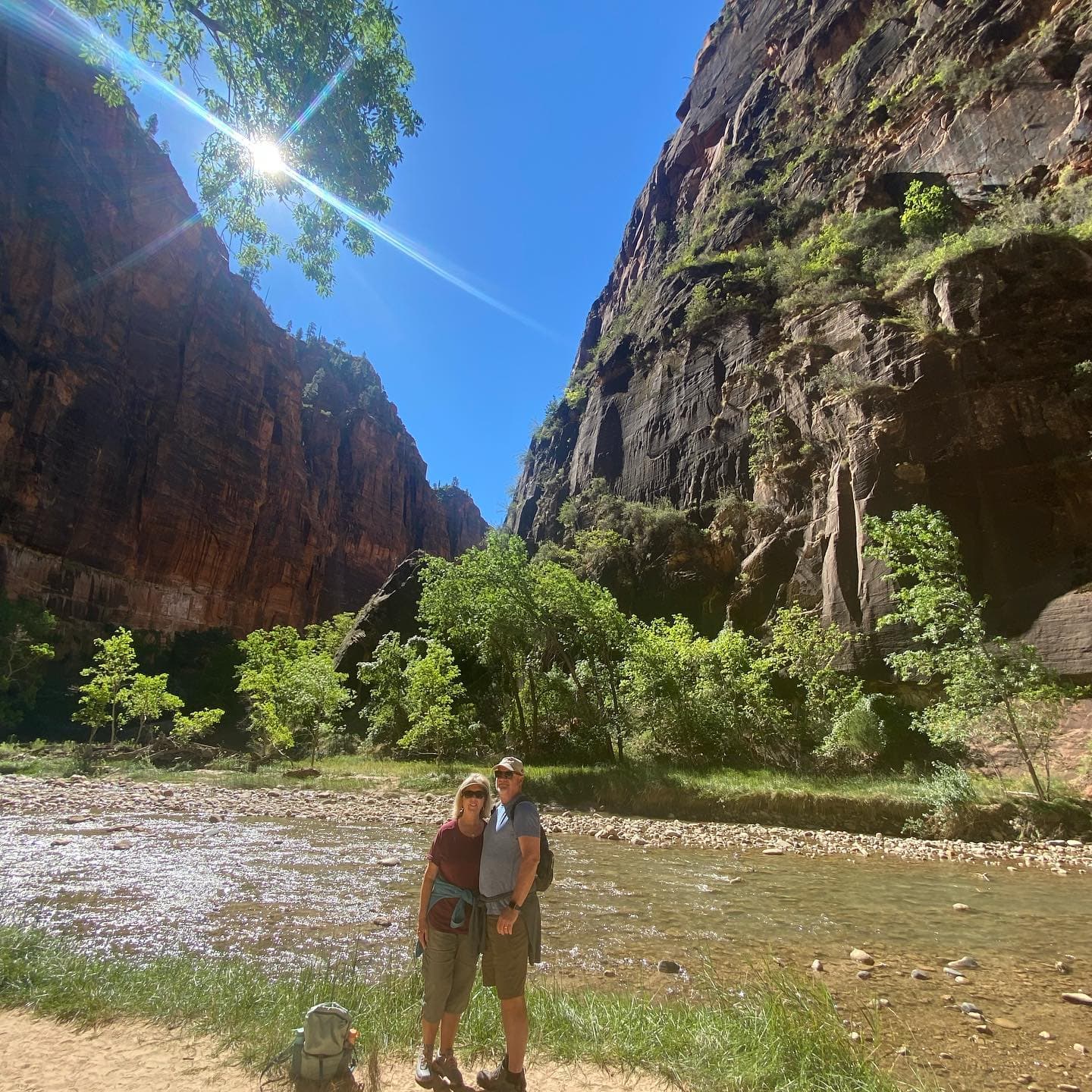 Picture of Kathy near river