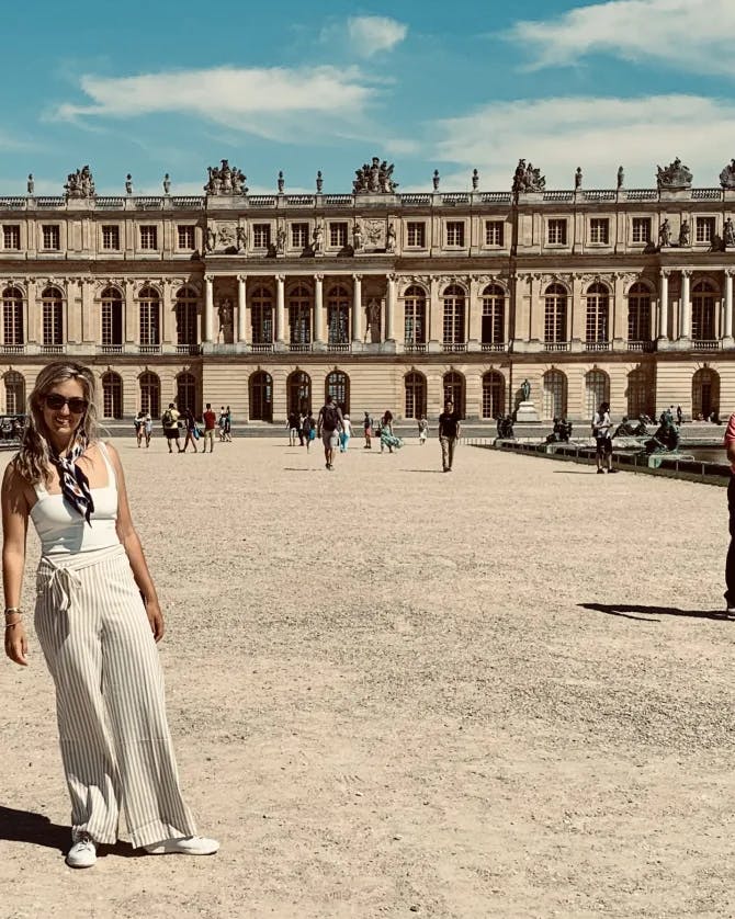 Picture of Hannah at Palace of Versailles