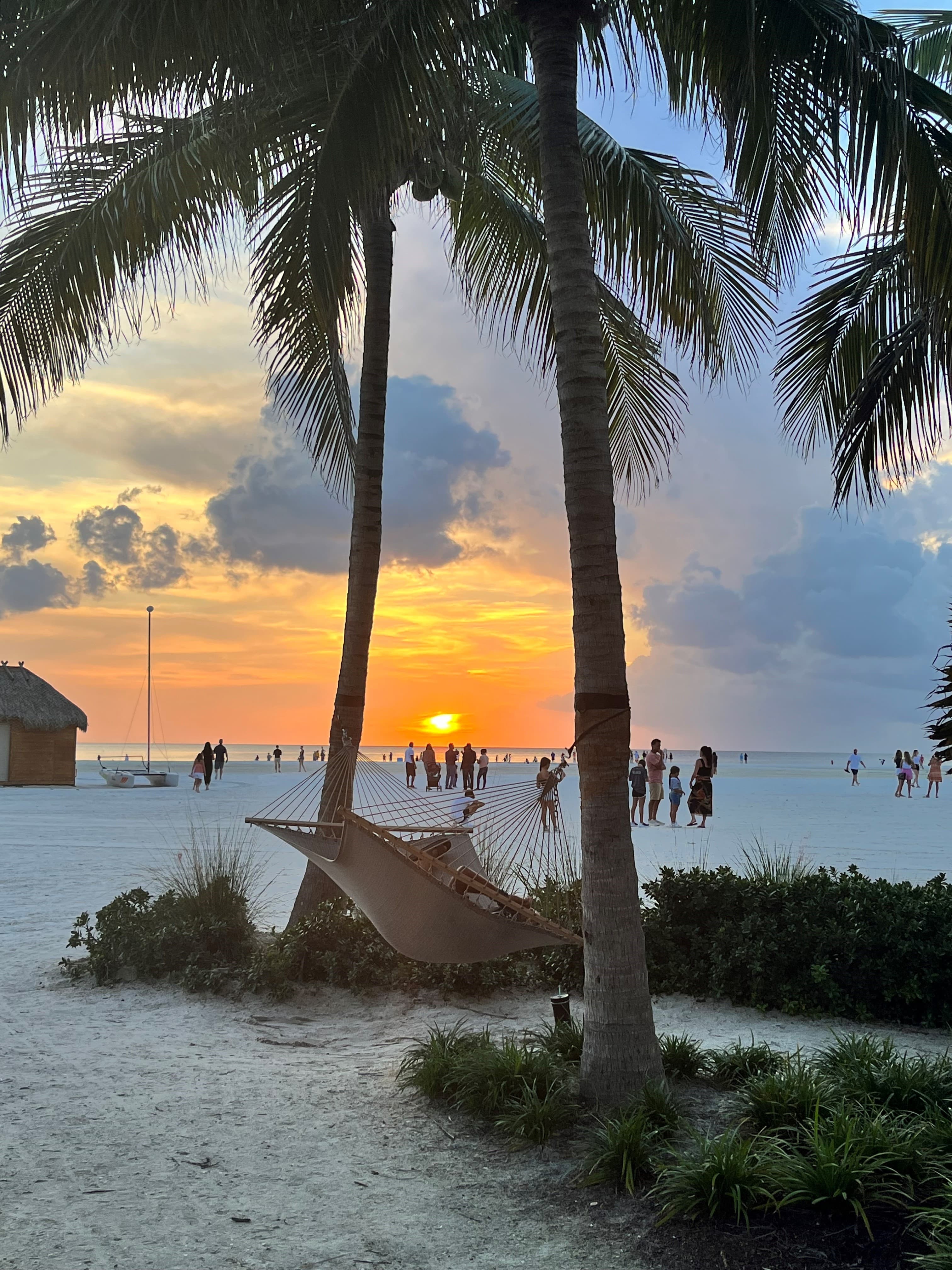 View of a beach and sunset