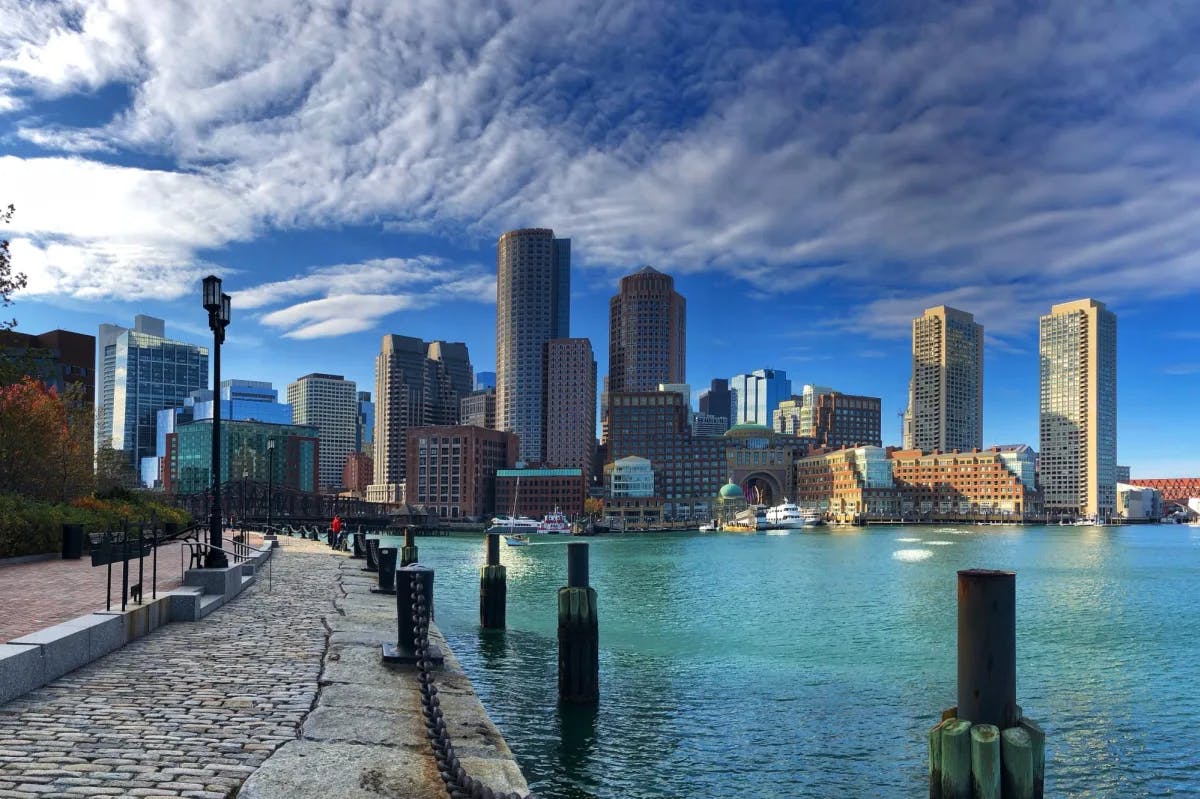 Beautiful Blue sky in Boston