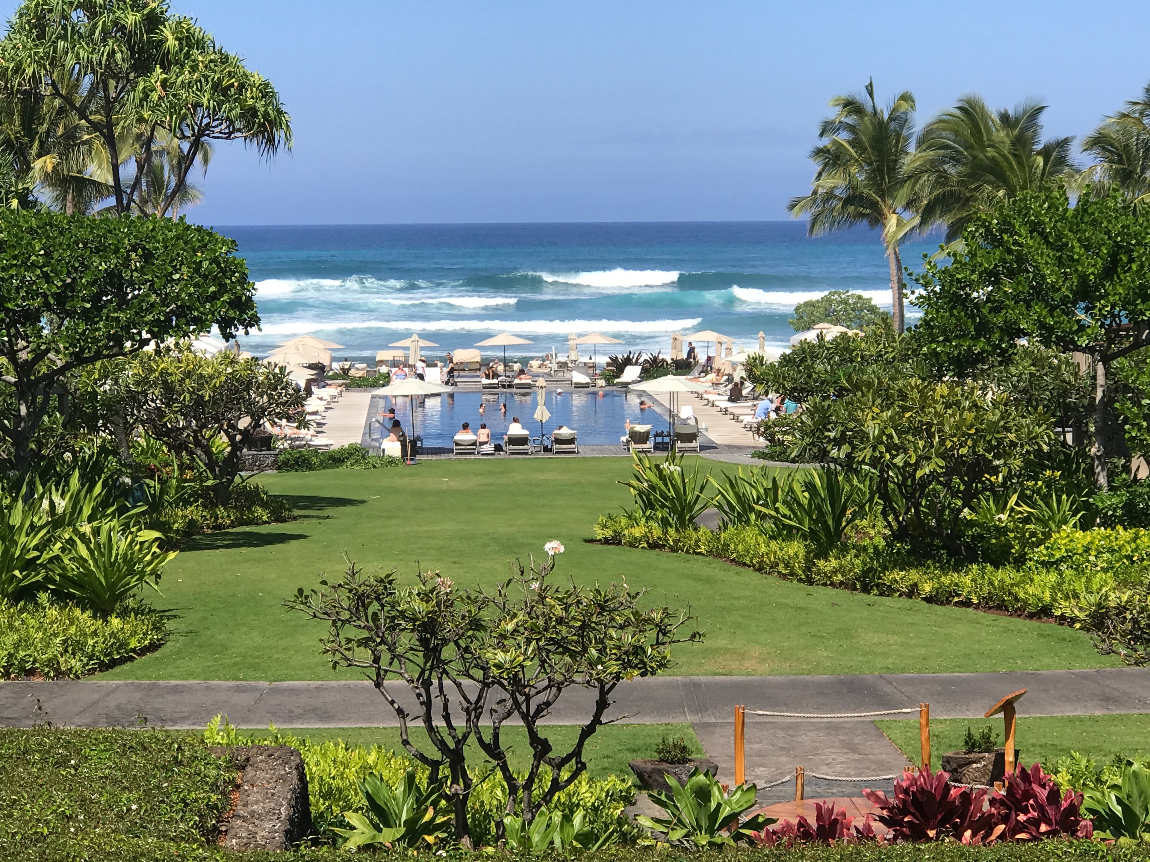 Sea-side garden view