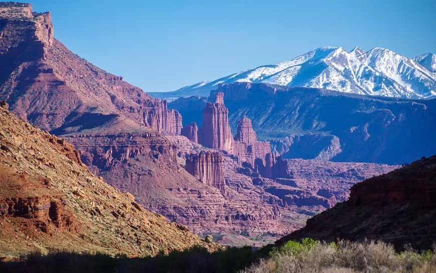 mountains moab utah daytime