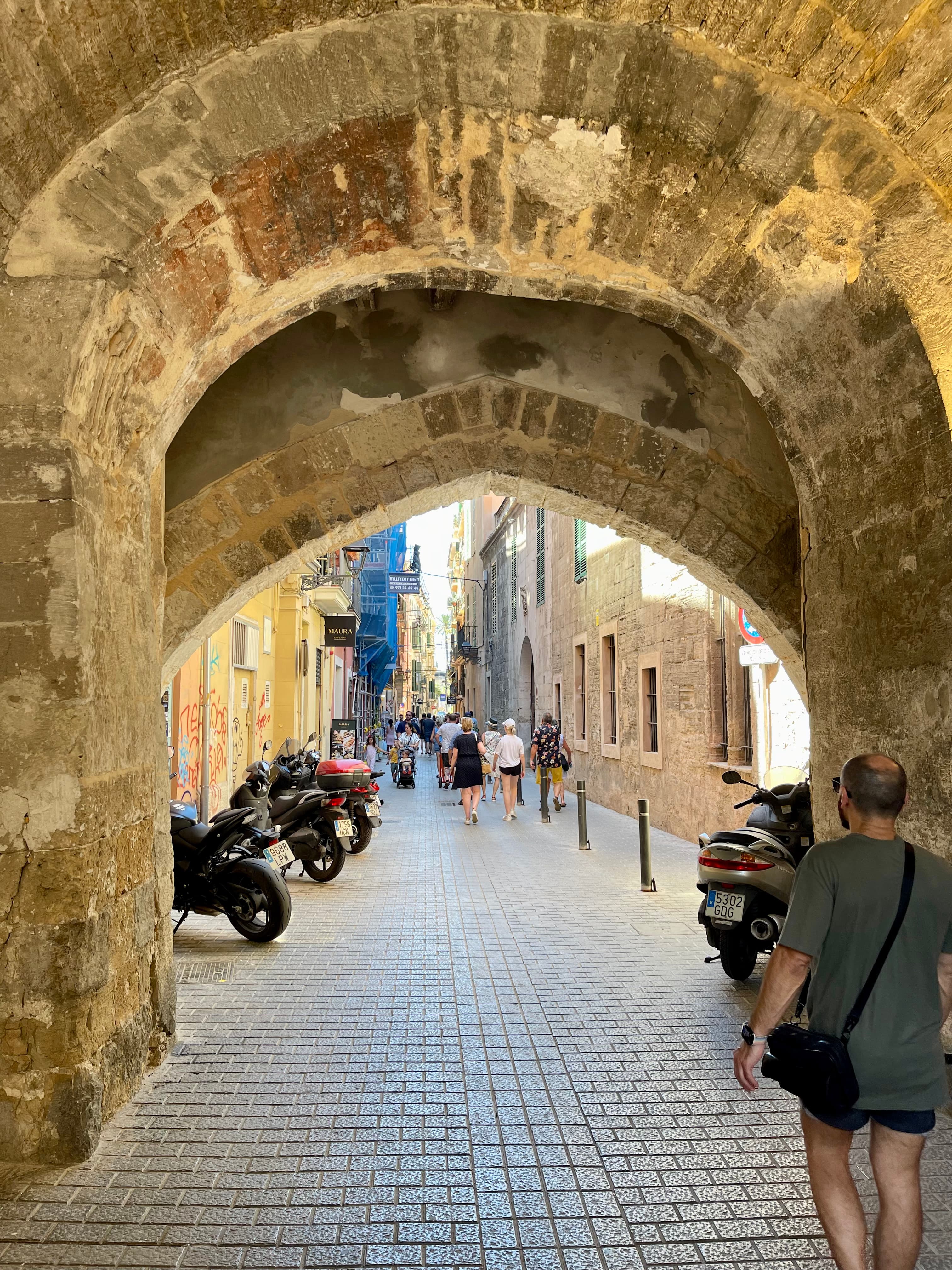 Ancient stone archway and entrance to the old town of this location.