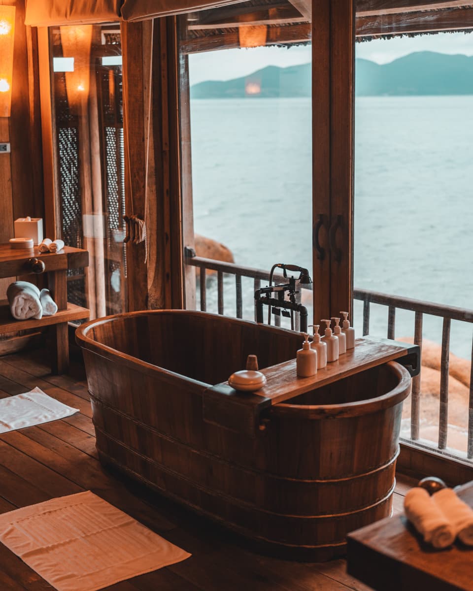 A luxury bath experience