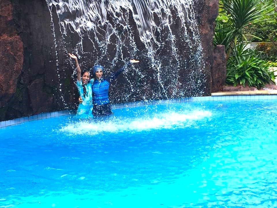 Picture of Rumman Badeges with Sal at waterfall pool
