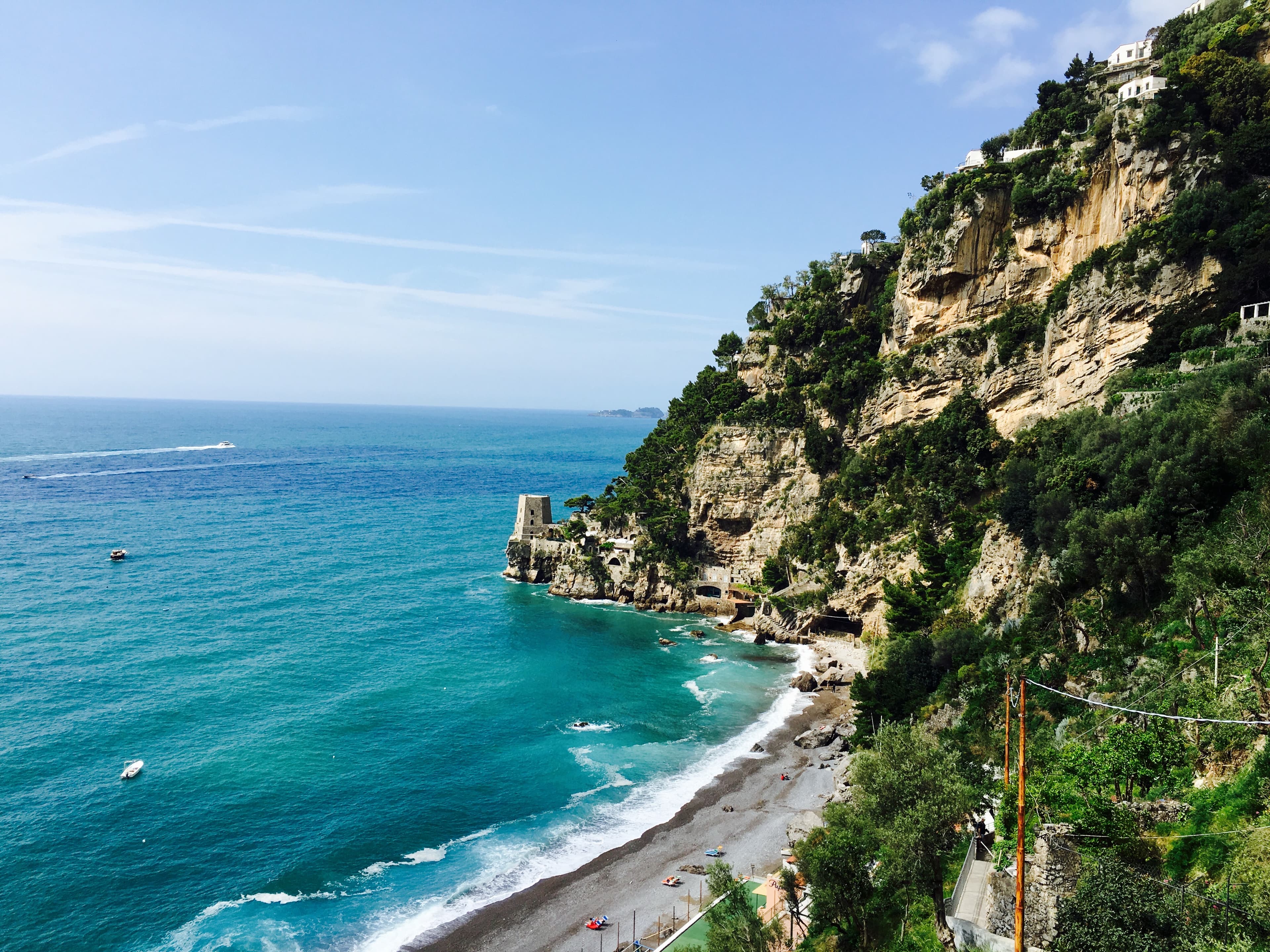 An island with rock and sea