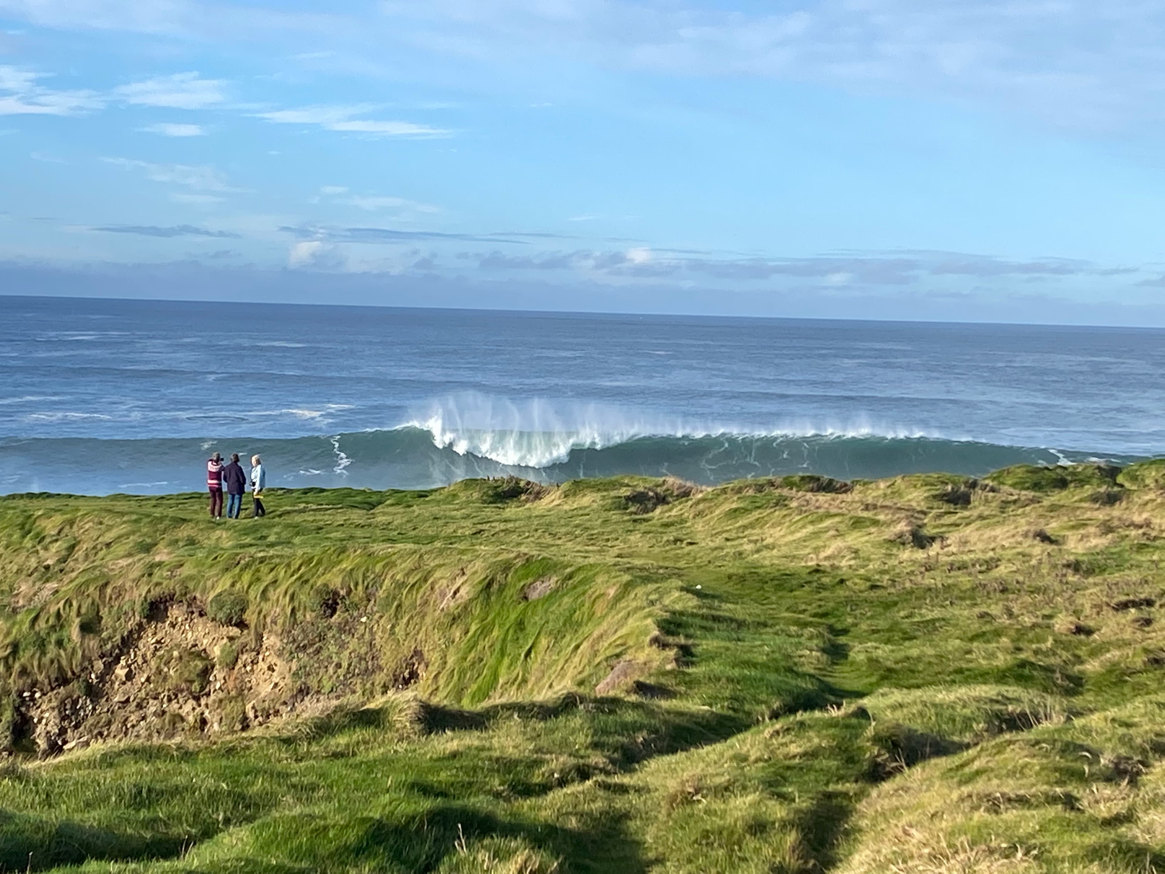 Beautiful view of high waves of the sea
