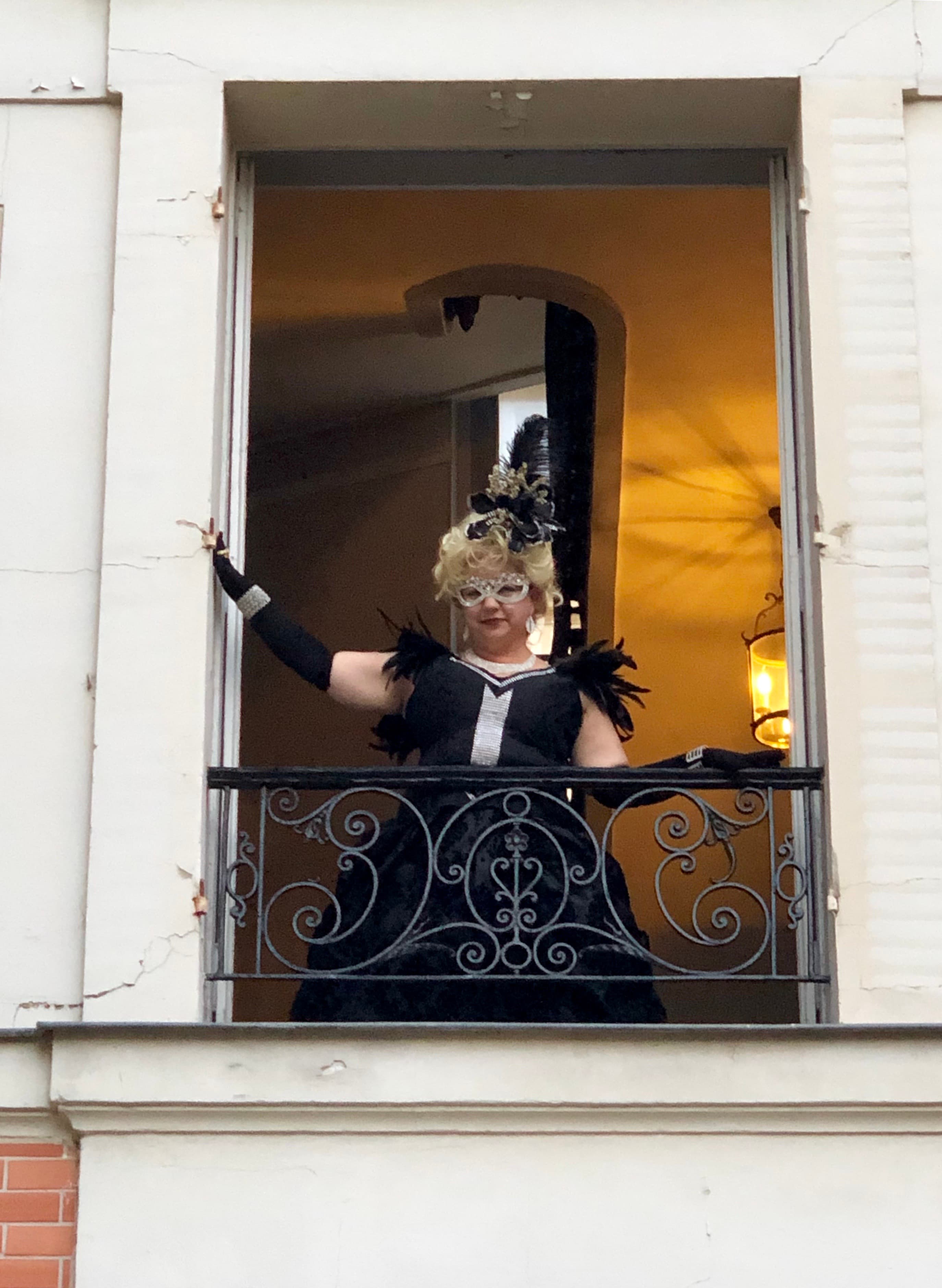 Standing in the window